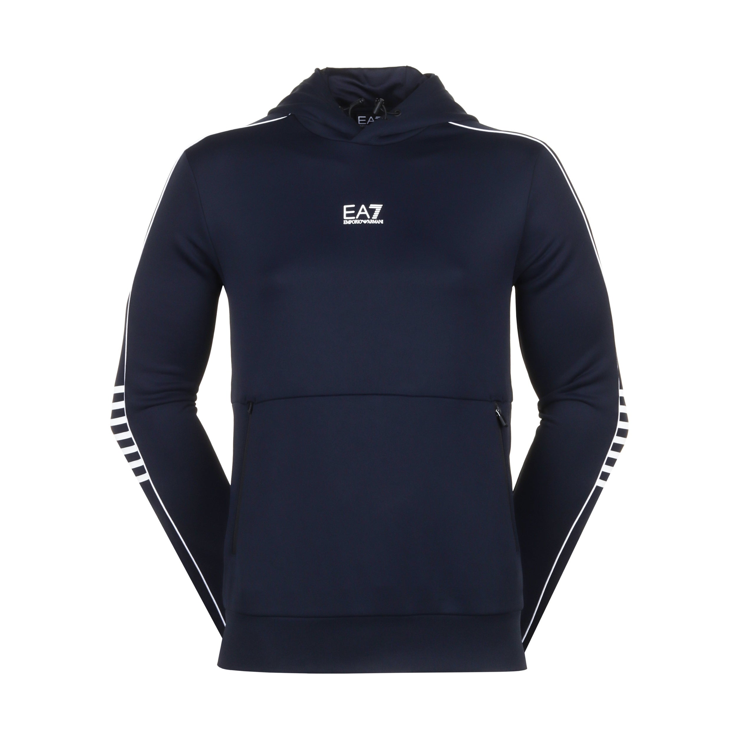 Ea7 blue hoodie best sale