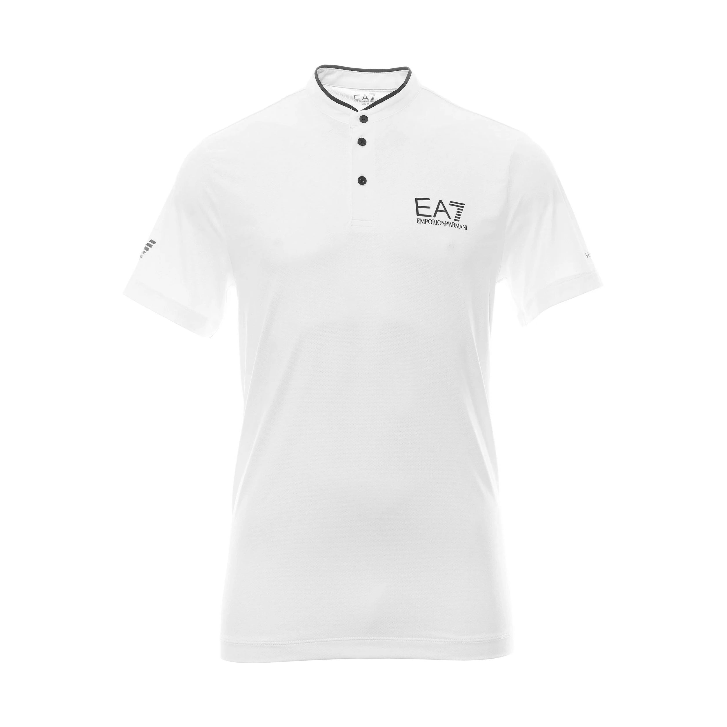 Ea7 white polo shirt hotsell