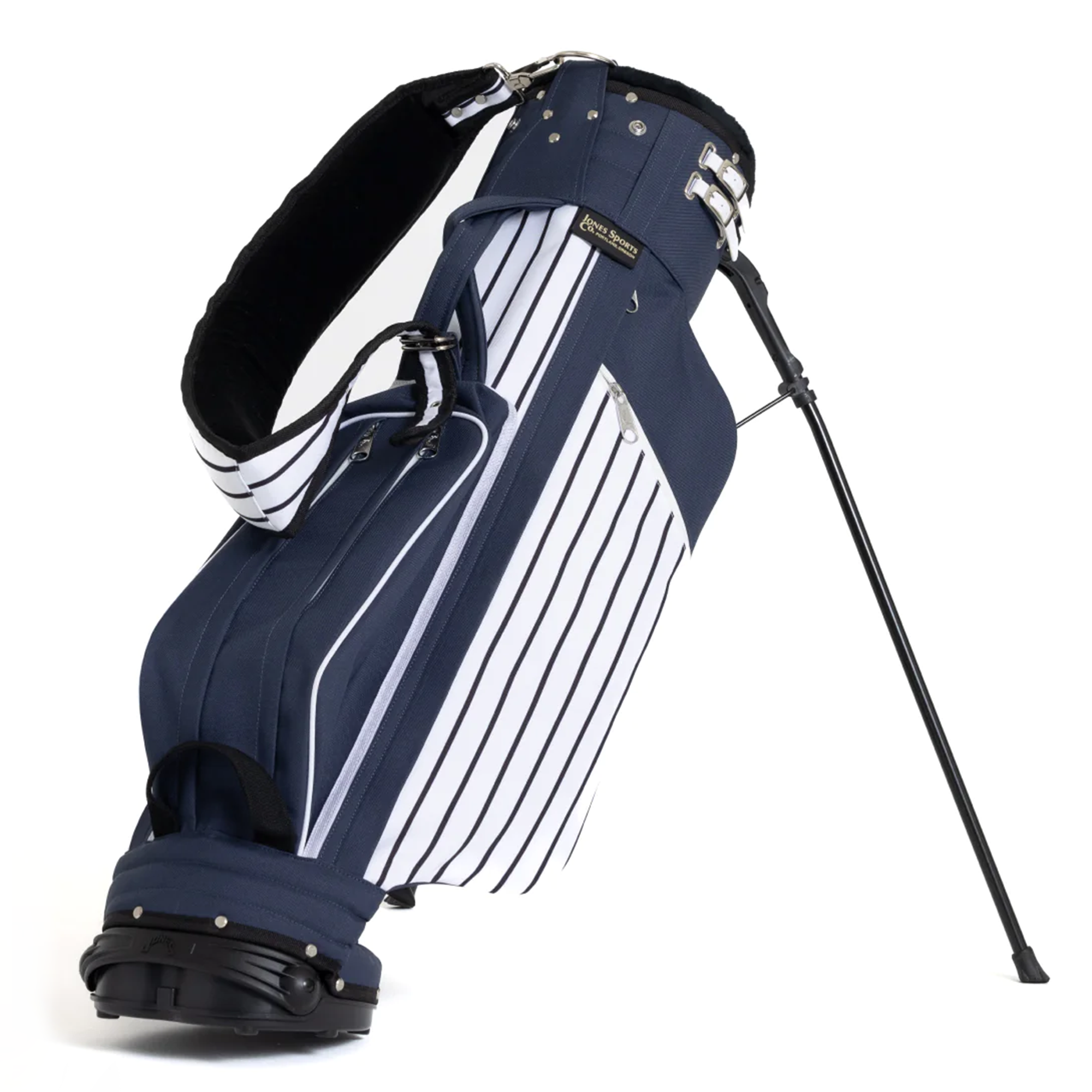 Jones Classic Stand Golf Bag CS305 Navy Pinstripe