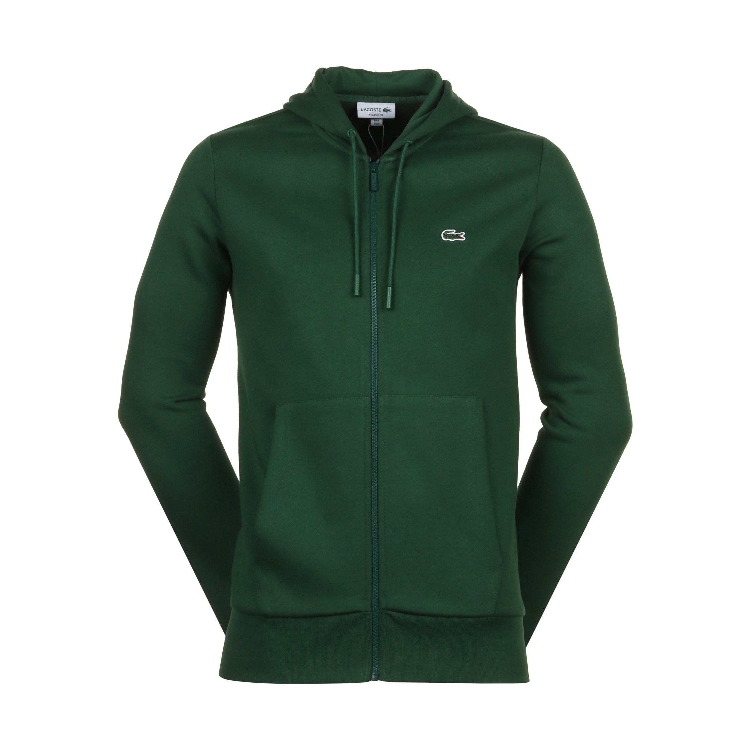 Lacoste Full Zip Fleece Hoodie SH9626 Green 132 Function18