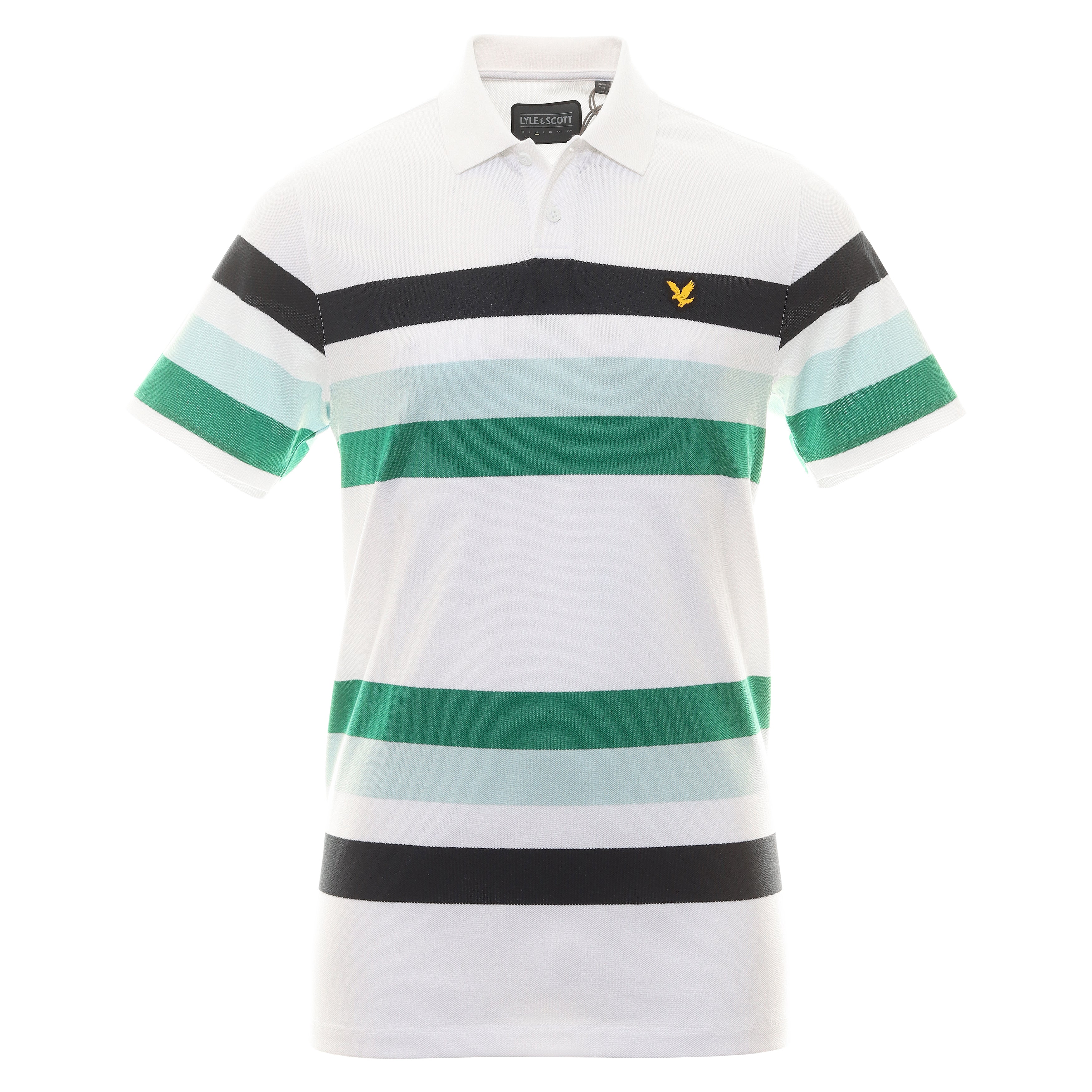 lyle and scott striped polo