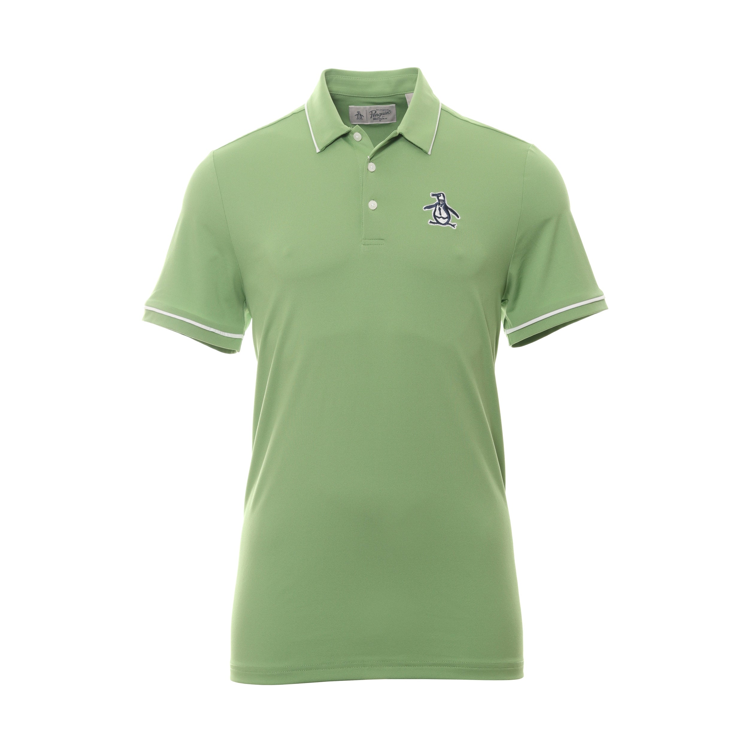 Original Penguin Golf Heritage Polo Shirt OGKSD008 Jade Green 315 Function18 Restrictedgs