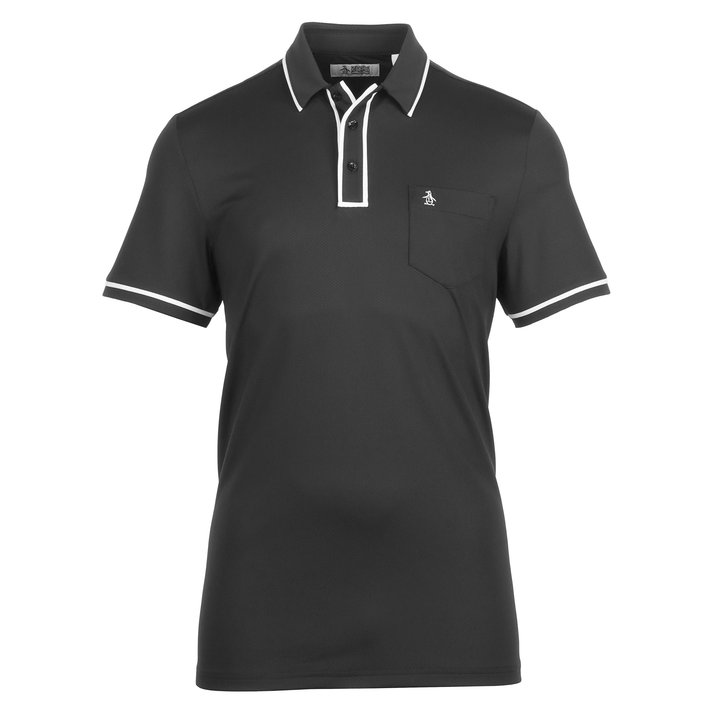 Original Penguin Golf The Technical Earl Polo Shirt OGKSE002 Asphalt 085 |  Function18