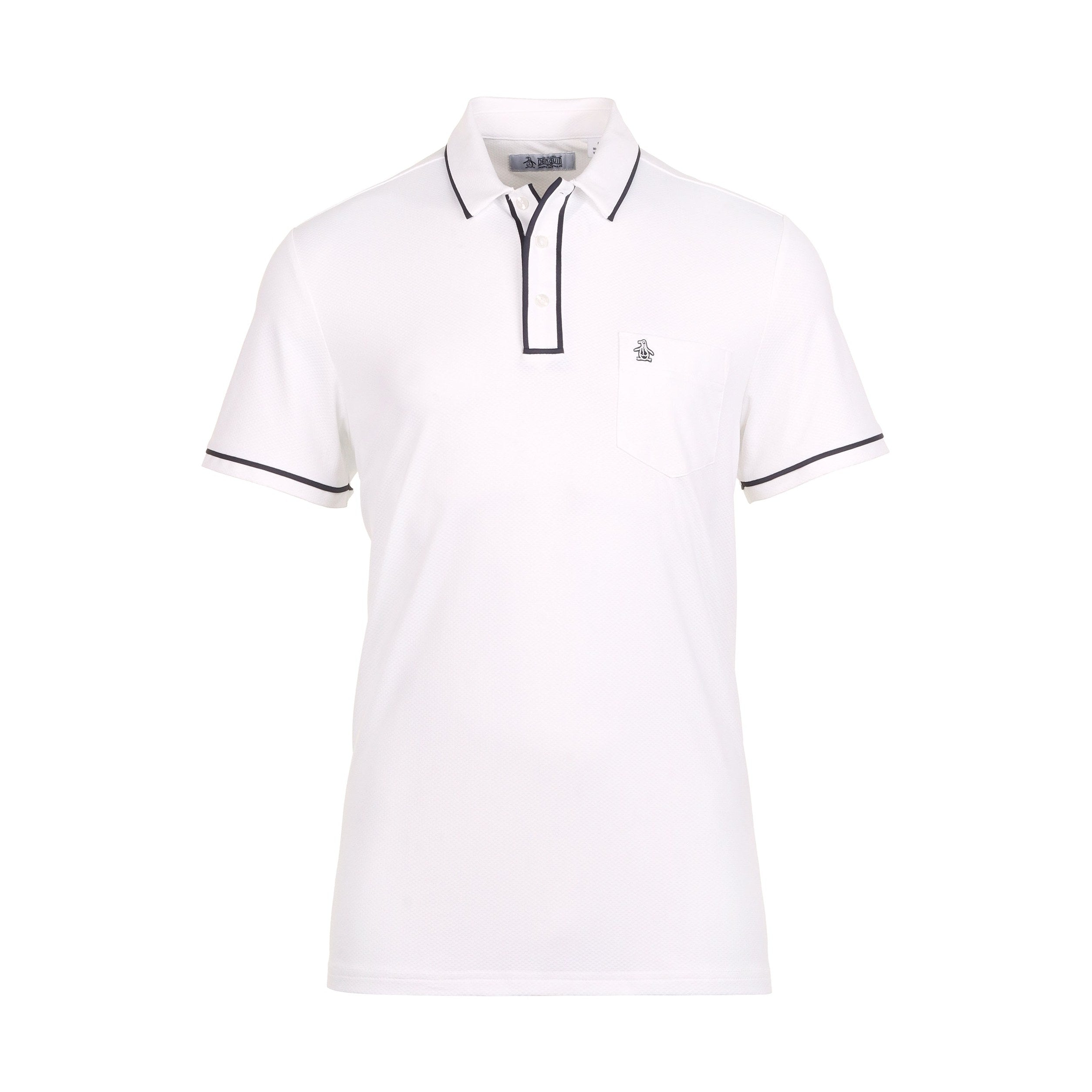 Original Penguin Golf The Technical Earl Polo Shirt OGKSE002 Bright White 118 Function18