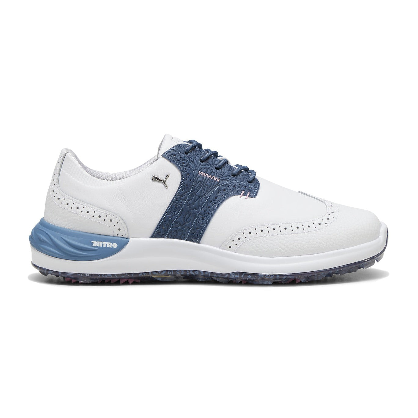 Puma Phantomcat Nitro Fair Isle LE Edition Golf Shoes 310223 Puma White Blue Horizon 01 Function18 Restrictedgs