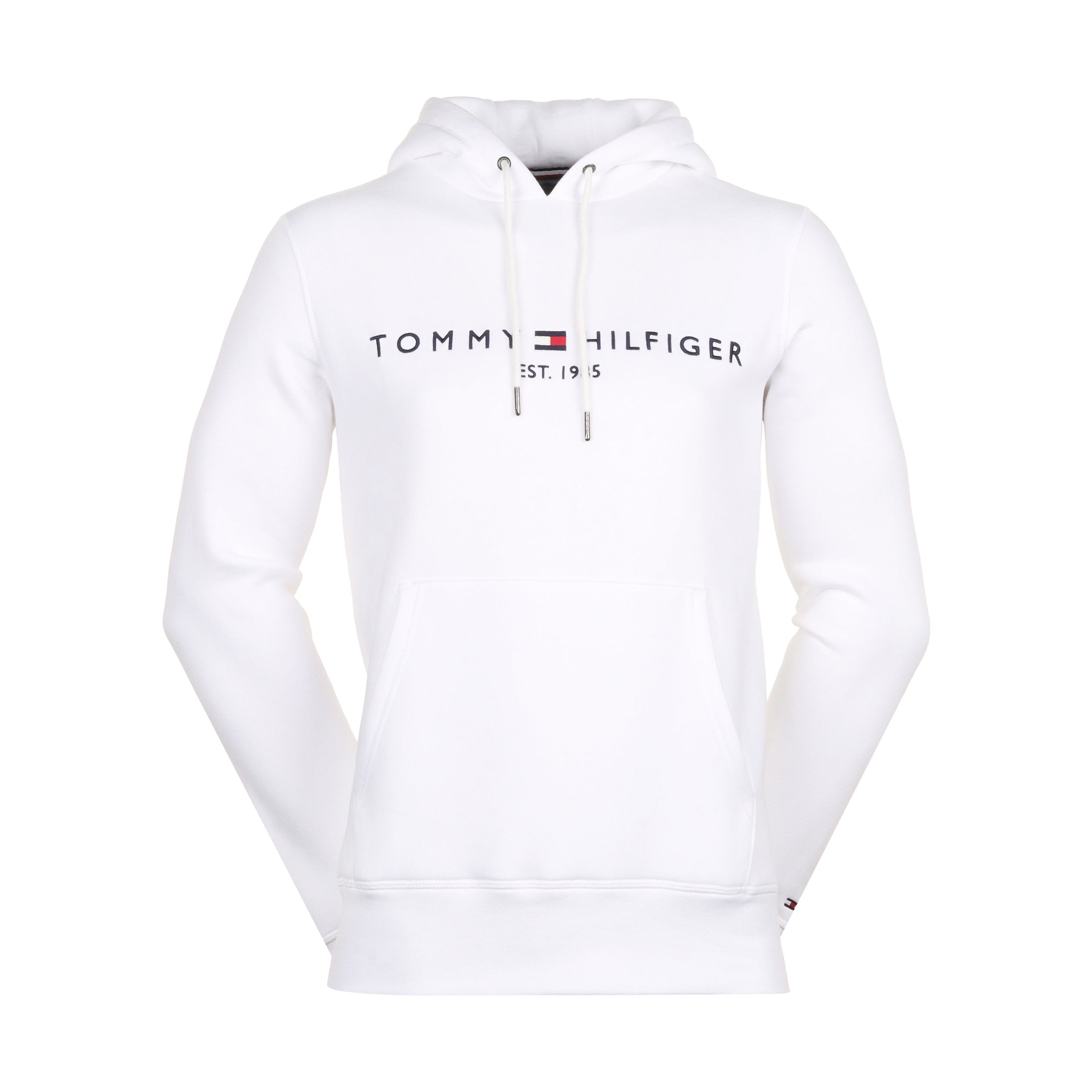 Tommy Hilfiger Logo Hoodie MW0MW11599 White YBR Function18 Restrictedgs