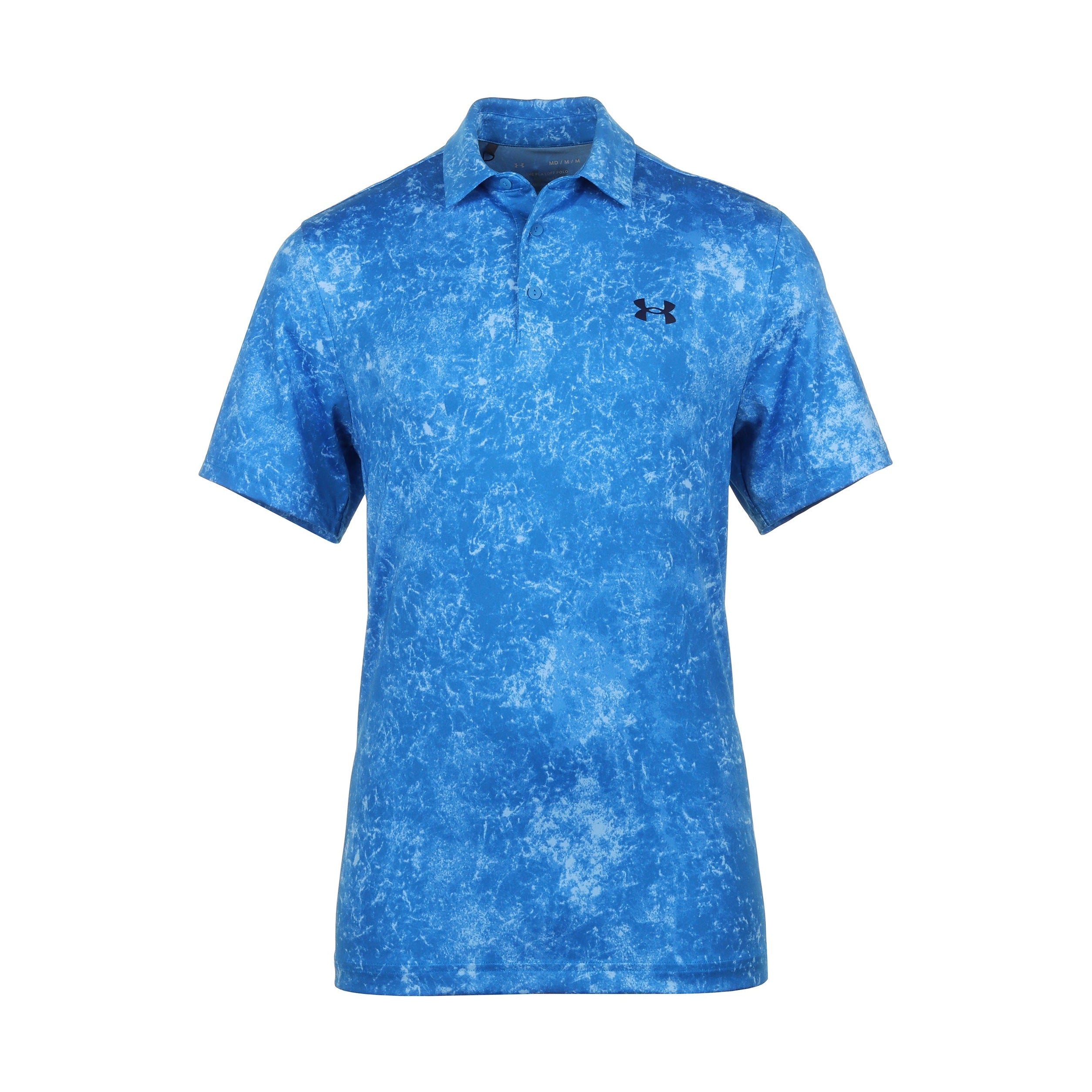 Under Armour Golf Playoff 3.0 Shirt 1378677 Photon Blue Midnight Navy 406 Function18 Restrictedgs