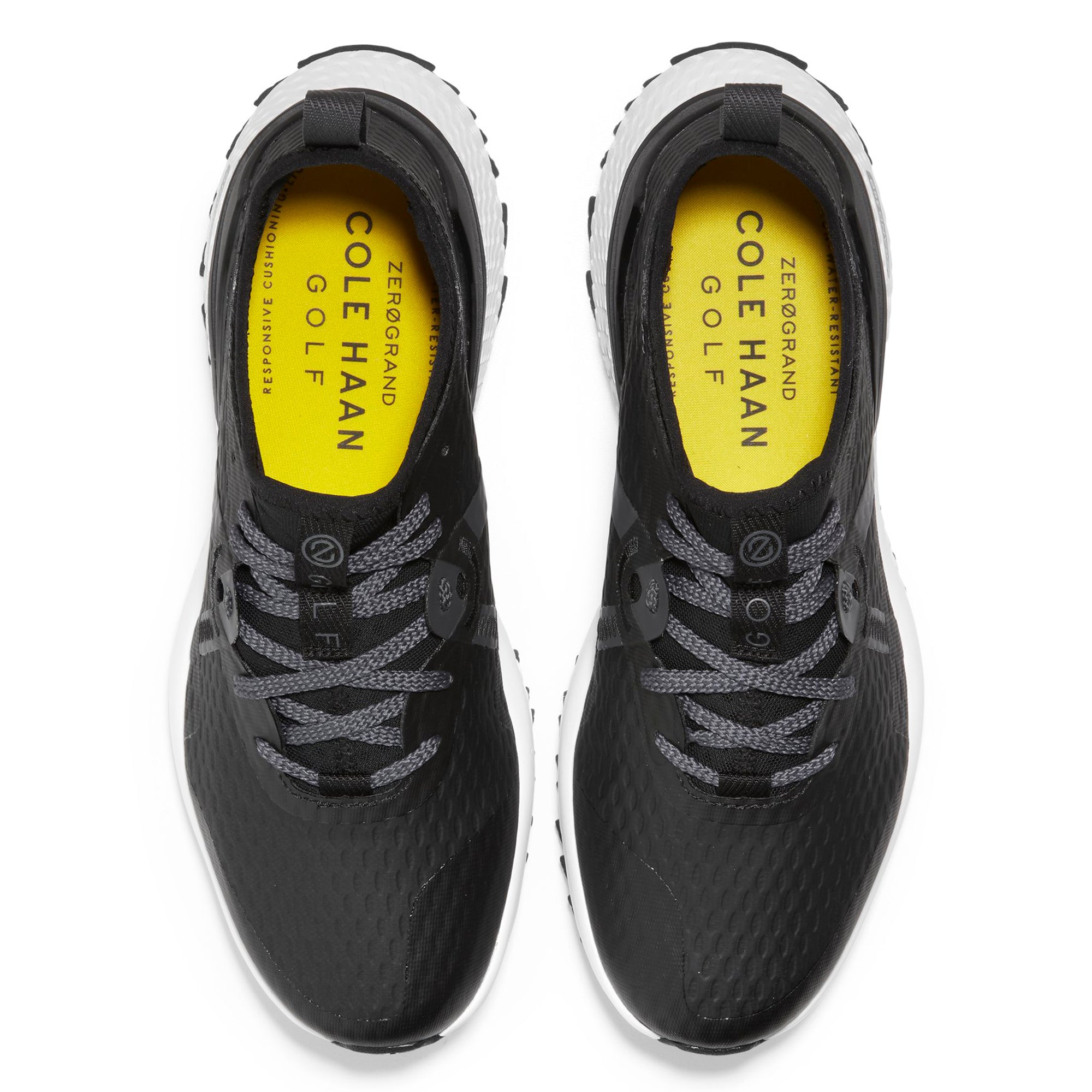 Black and best sale yellow golf shoes