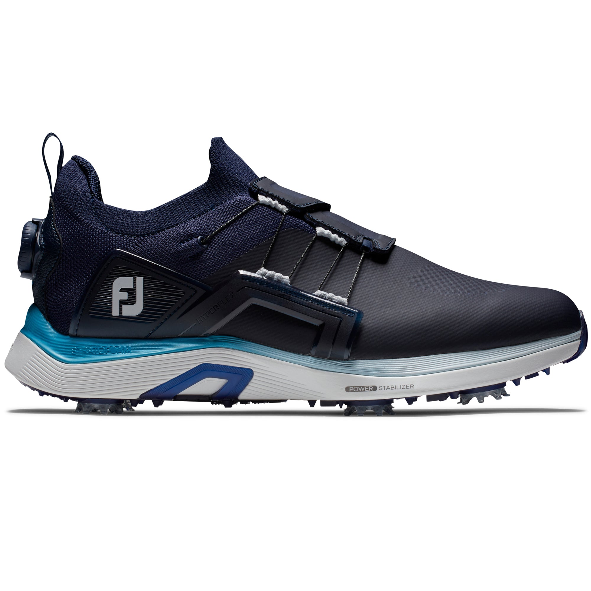 FootJoy HyperFlex BOA Golf Shoes 55456 Navy Blue White | Function18