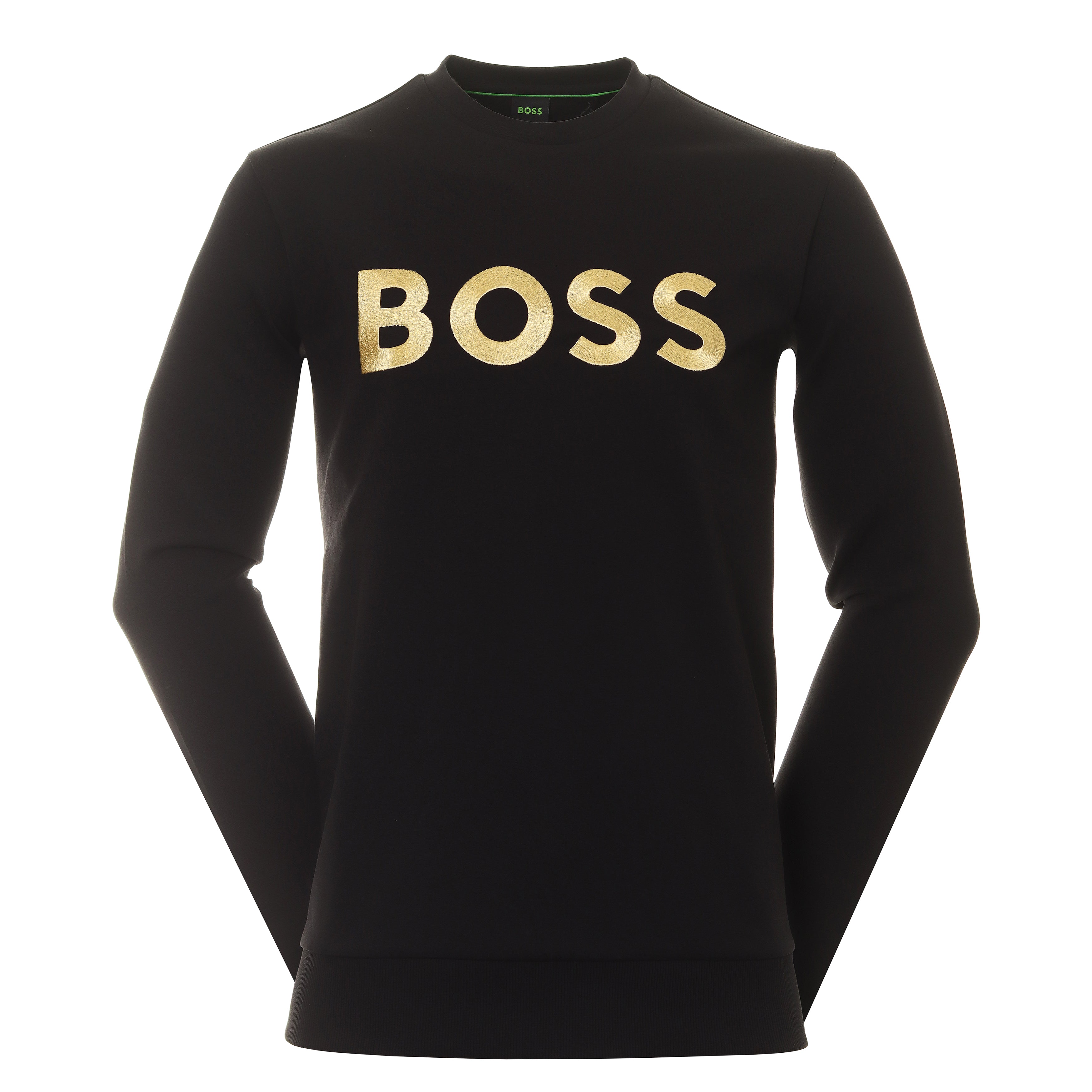 Hugo boss sweatshirt shop black and gold