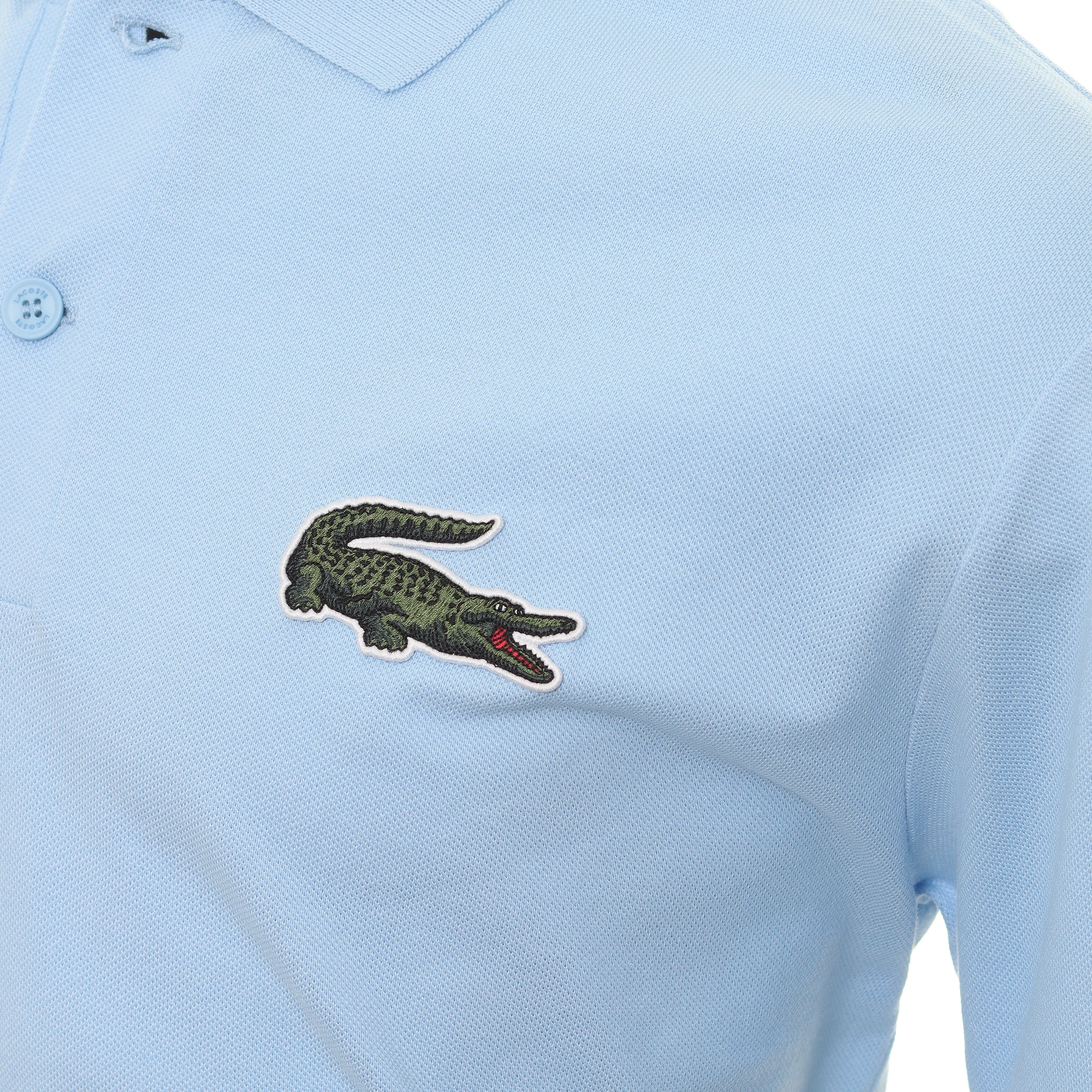 Lacoste Large Croc Pique Polo Shirt PH3922 Blue HBP Function18 Restrictedgs