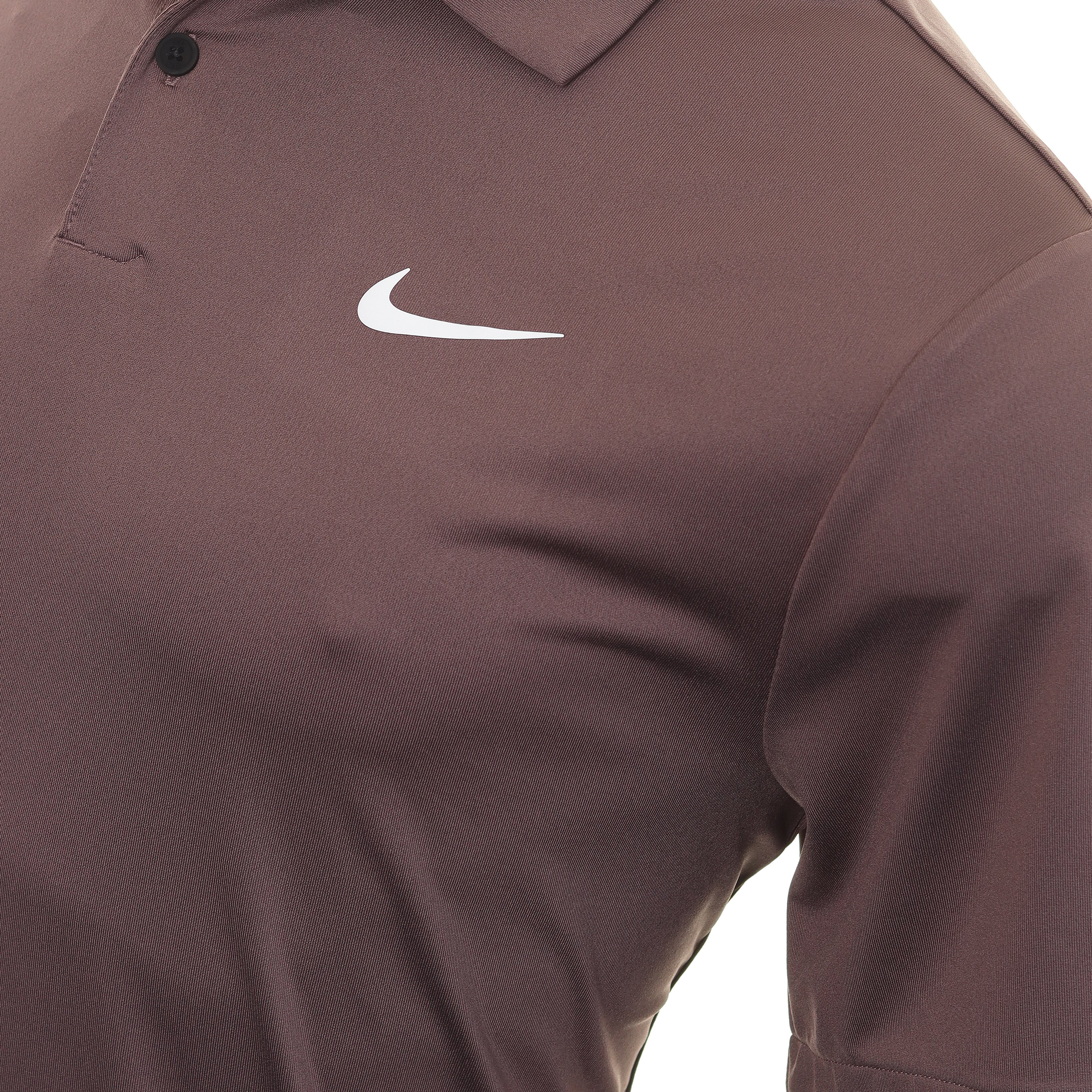 Nike Men's Dri-Fit Tour Solid Golf Polo, Medium, Plum Eclipse/White