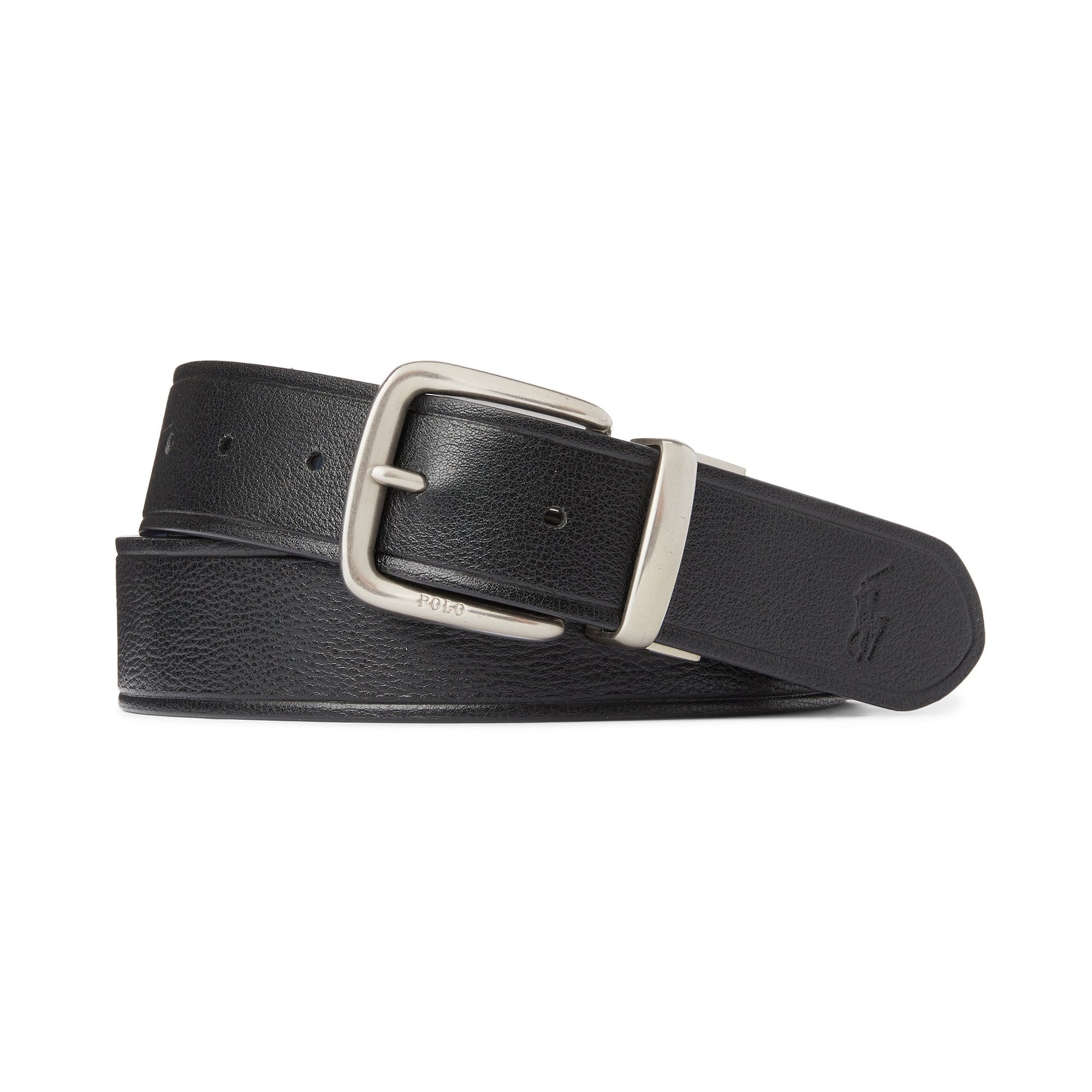 Polo Golf Ralph Lauren Reversible Leather Belt 405845454 Navy Black 002