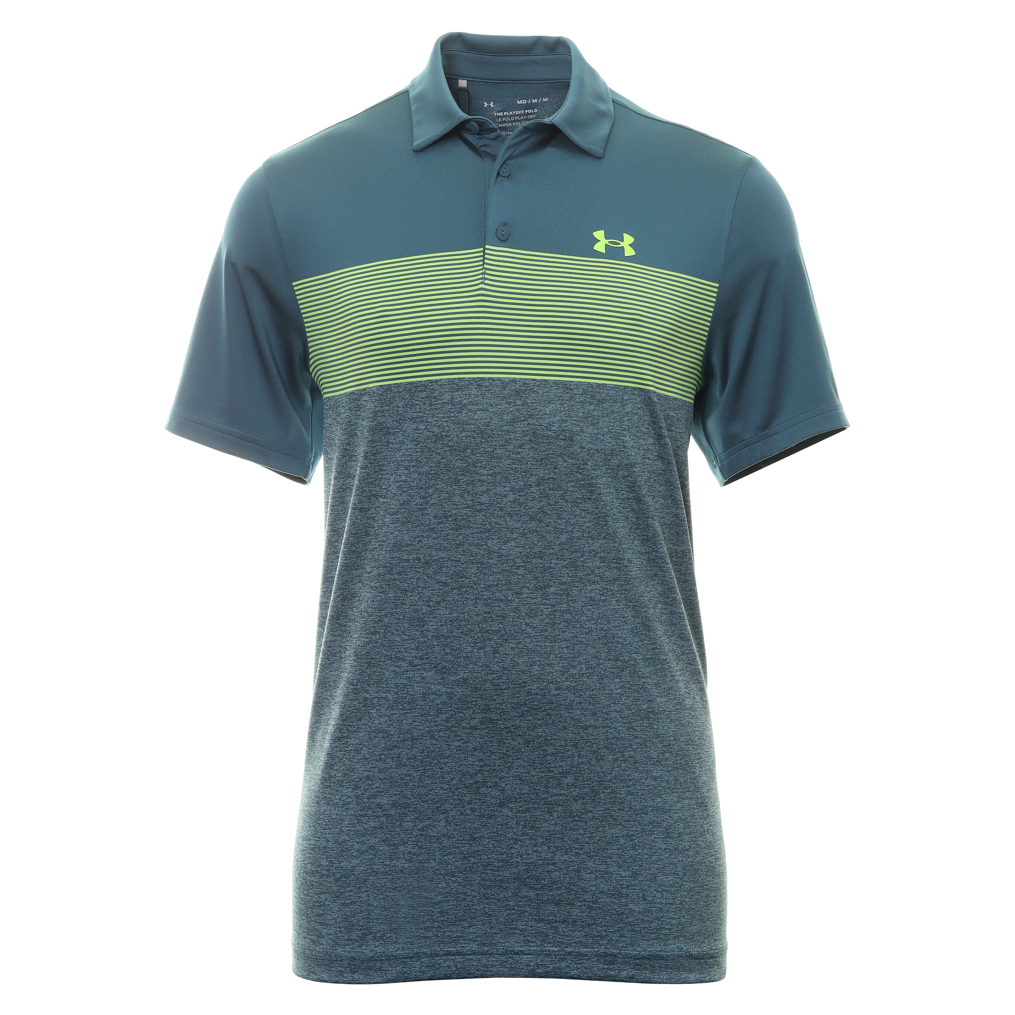 Under Armour Men's Playoff 3.0 Golf Polo, XXL, Neo Turq/Water Blue