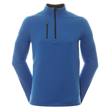 Callaway Golf Midweight Textured Fleece 1/4 Zip Lapis Blue 420