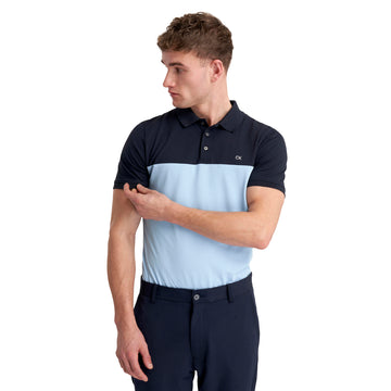 Calvin Klein Golf Colour Block Shirt Navy/Blue