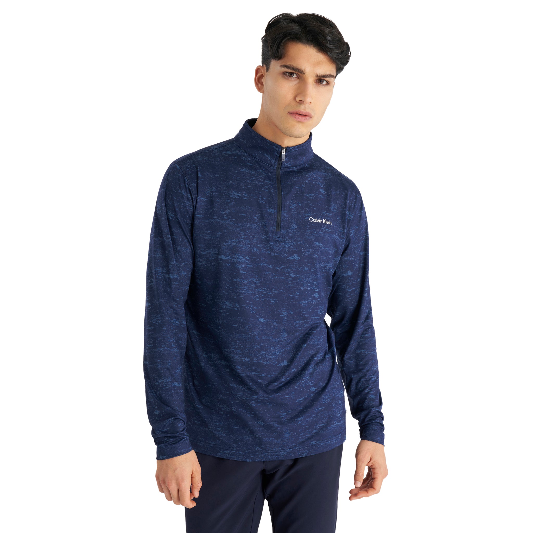 Calvin Klein Golf Newport 1/2 Zip Evening Blue