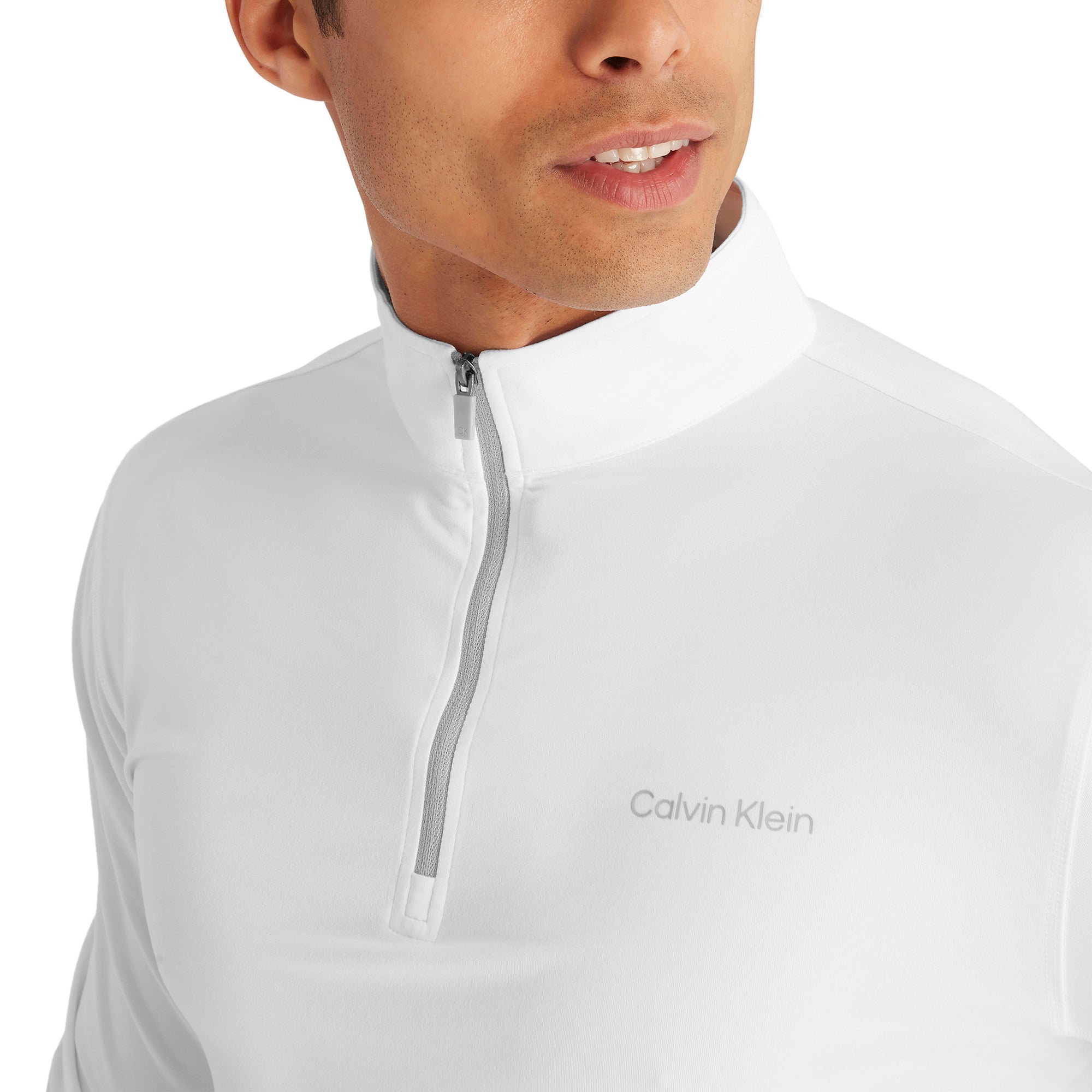 Calvin Klein Golf Newport 1/2 Zip White 