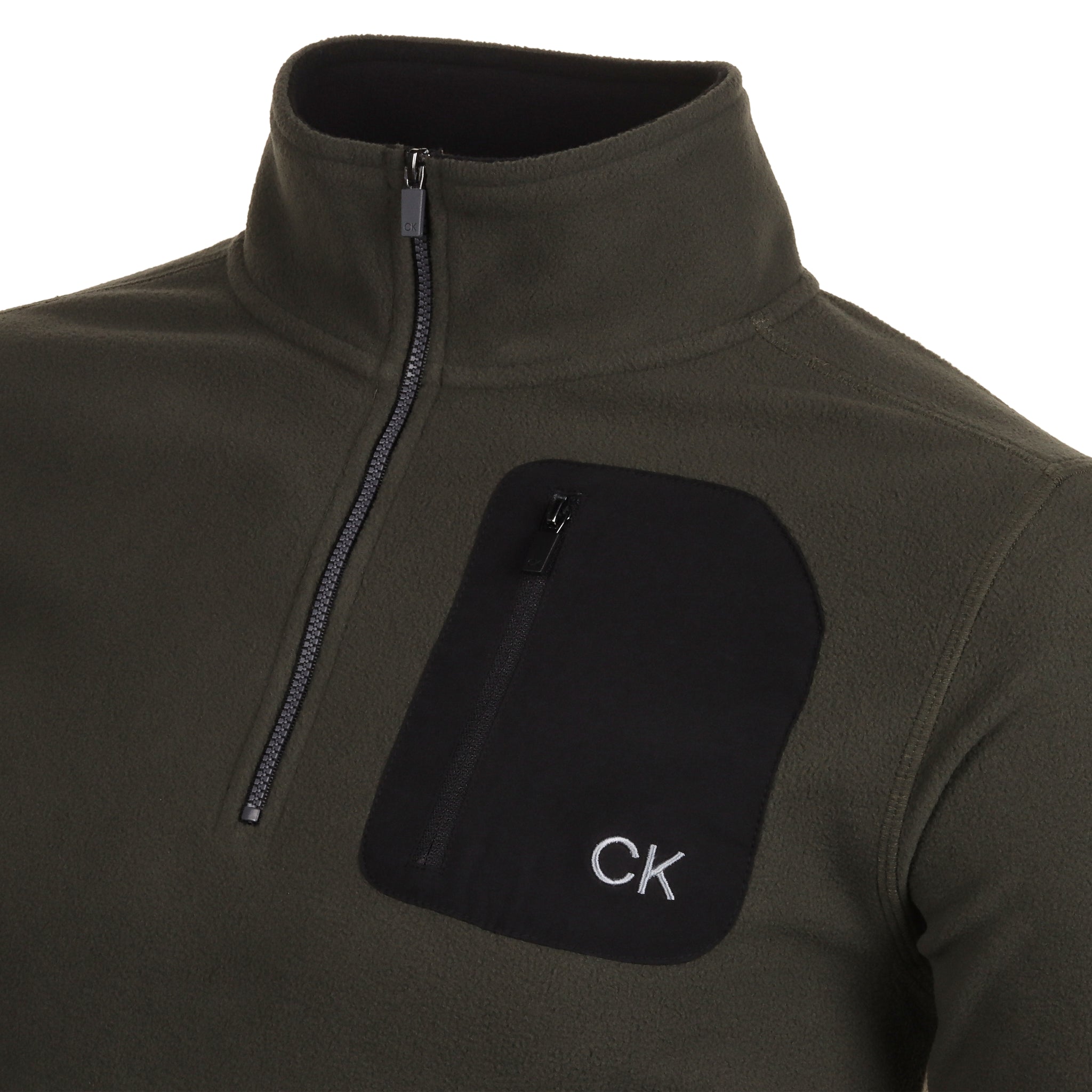 calvin-klein-golf-planet-fleece-1-4-zip-c9688-hunter-green-function18