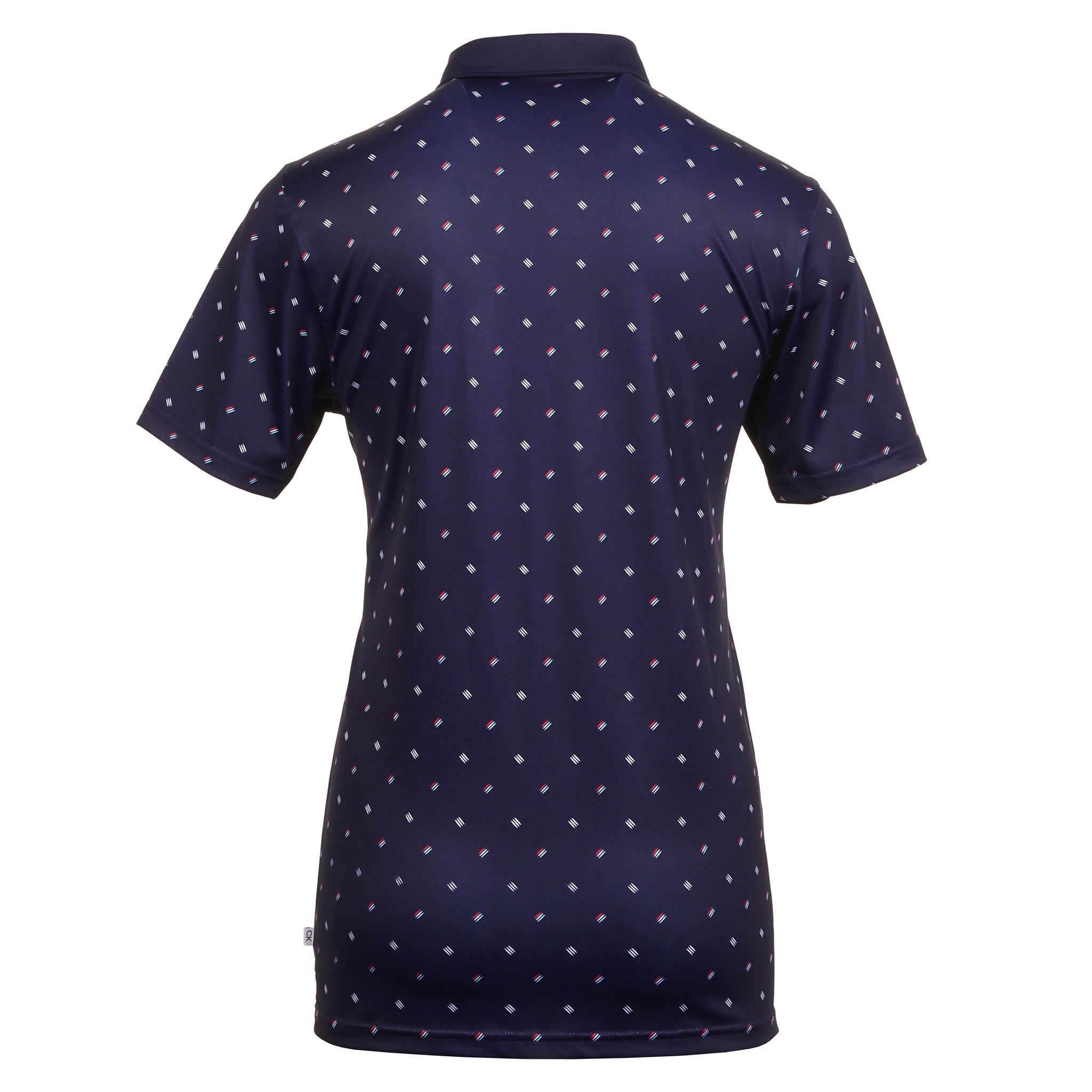 Calvin Klein Golf Treble Strike Print Shirt Evening Blue 