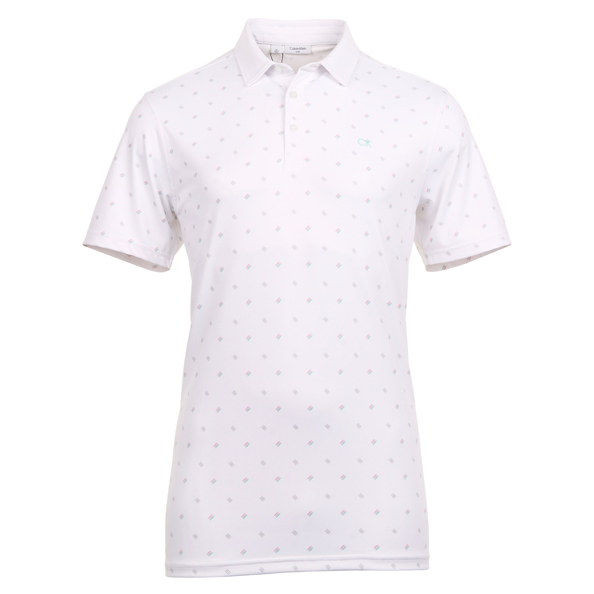 Calvin Klein Golf Treble Strike Print Shirt White