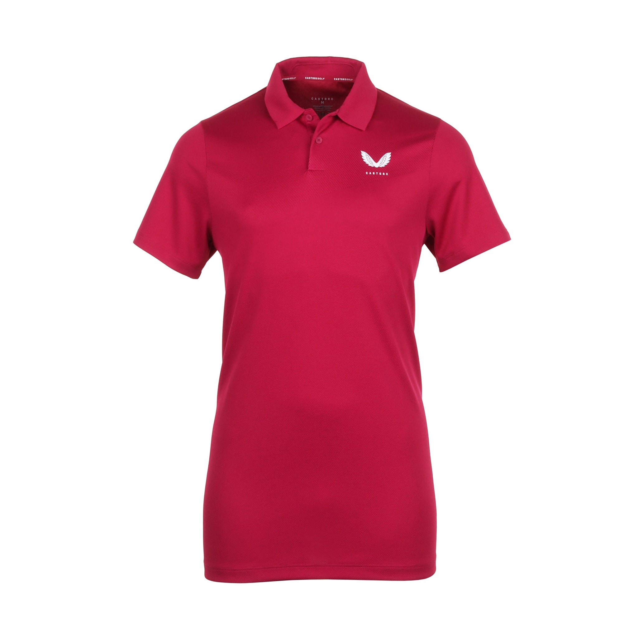 Castore Golf Engineered Knit Polo Shirt Magenta 160