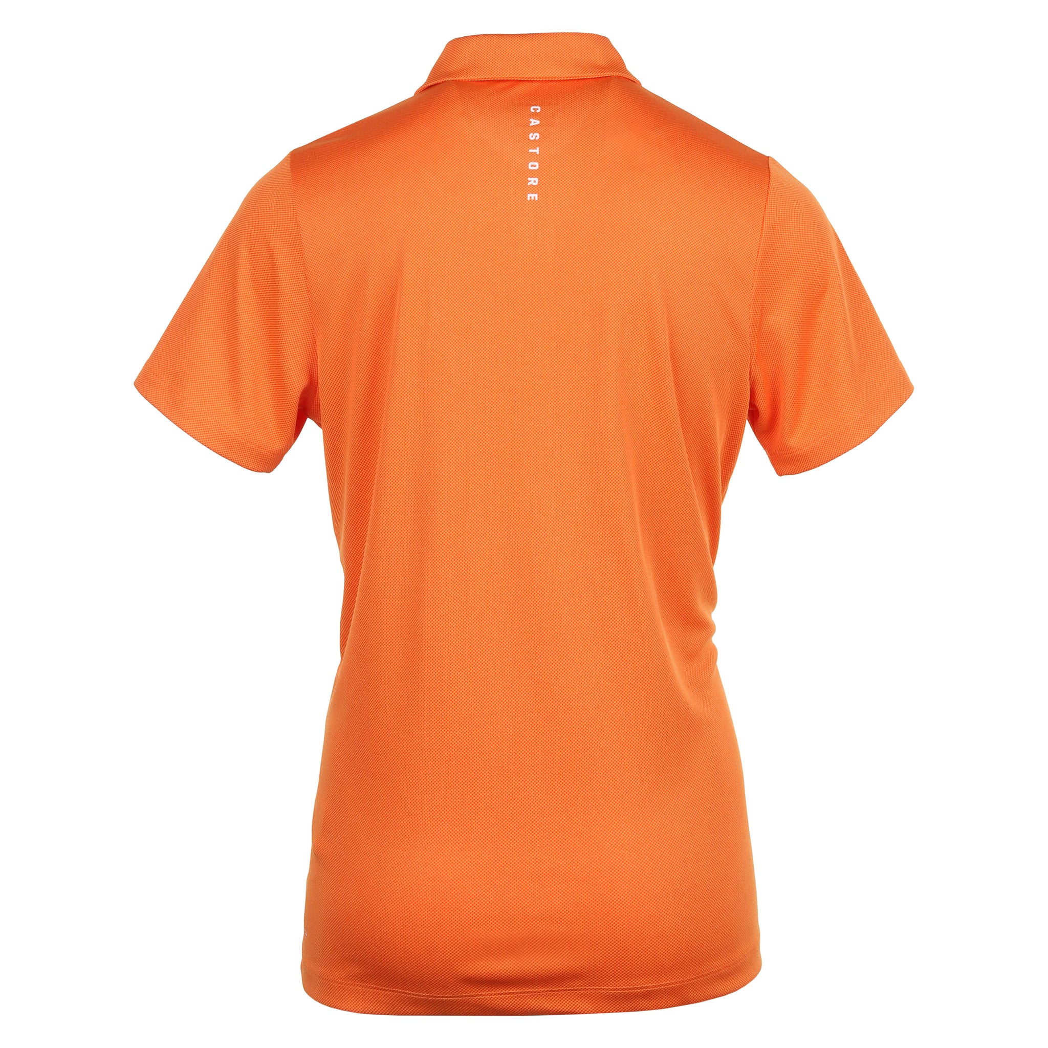 Castore Golf Engineered Knit Polo Shirt Deep Orange 078