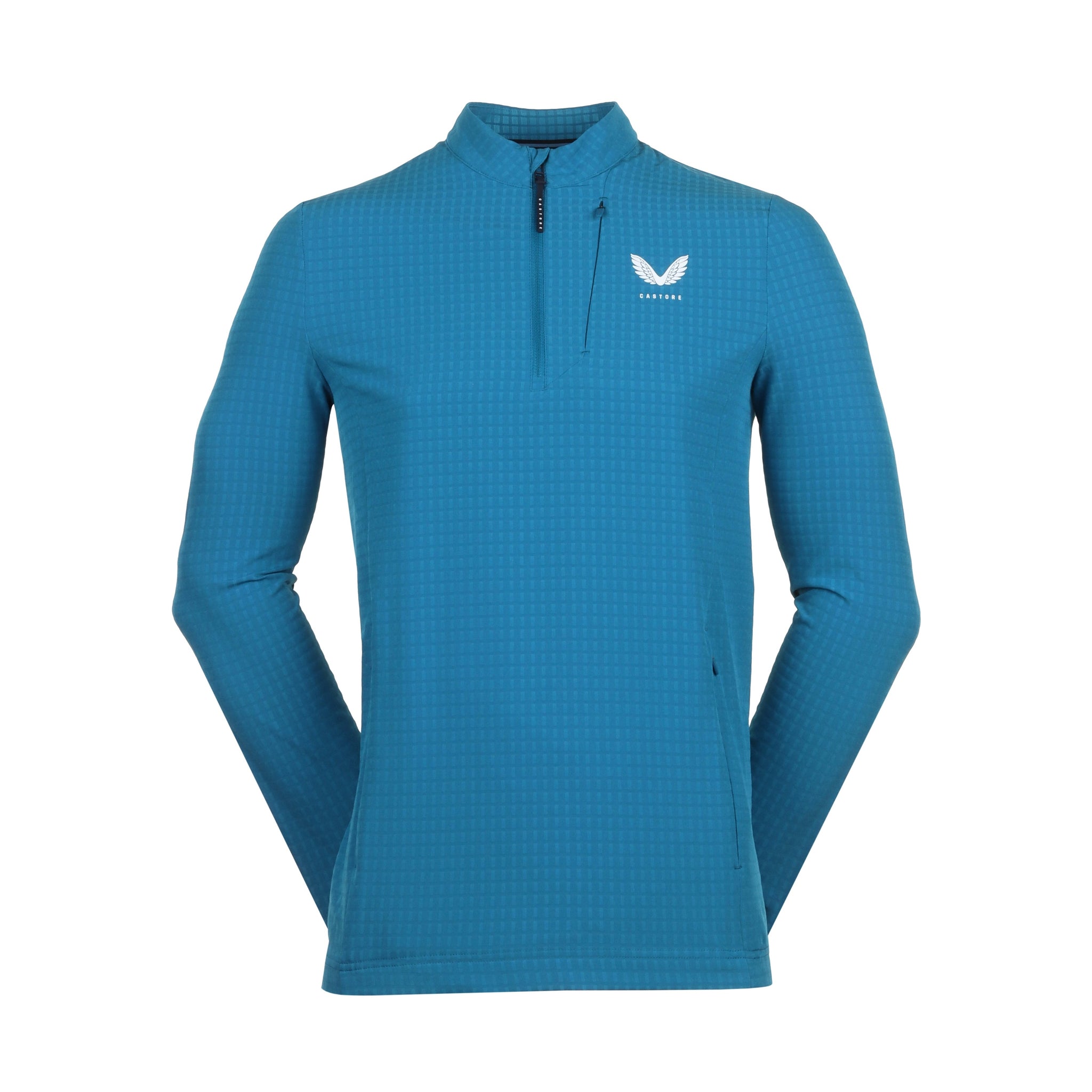 Castore Golf Flex Tech 1/2 Zip Midlayer Dark Aqua 090