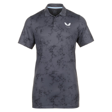 Castore Golf Geo Printed Polo Shirt Gunmetal 110