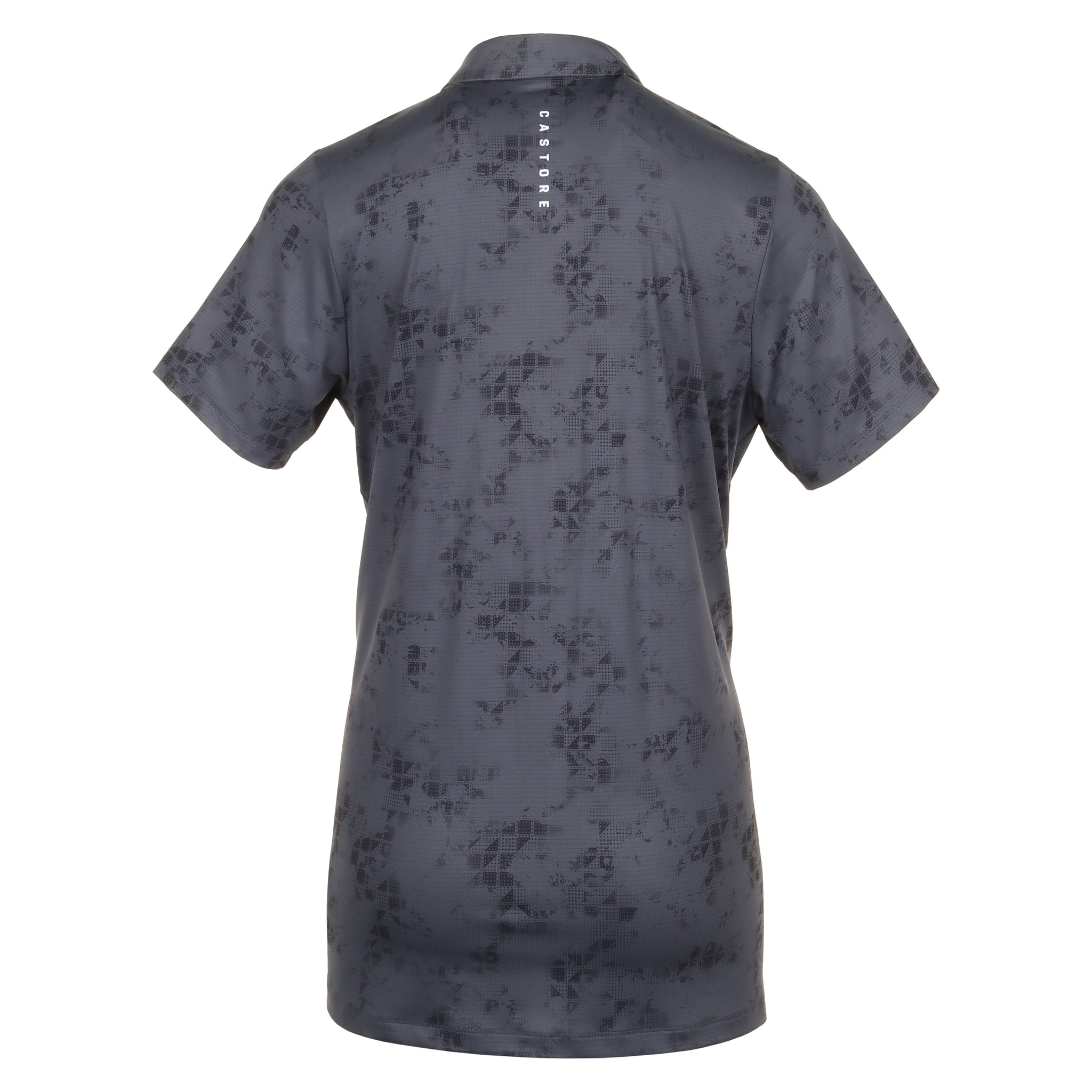 Castore Golf Geo Printed Polo Shirt Gunmetal 110