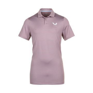 Castore Golf Yarn Dye Stripe Polo Shirt Mineral 160