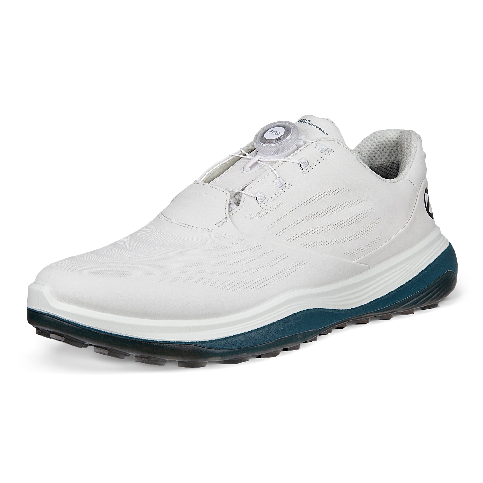 Ecco LT1 BOA Golf Shoes White/Petrol 61203