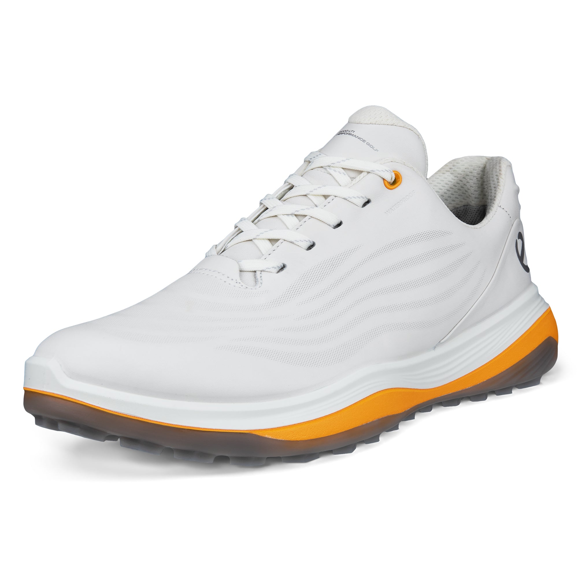 Ecco LT1 Golf Shoes - White/Sunrise 56453_2