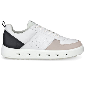 Ecco Street 720 Gore-Tex Golf Shoes White/Black/Gravel 61039