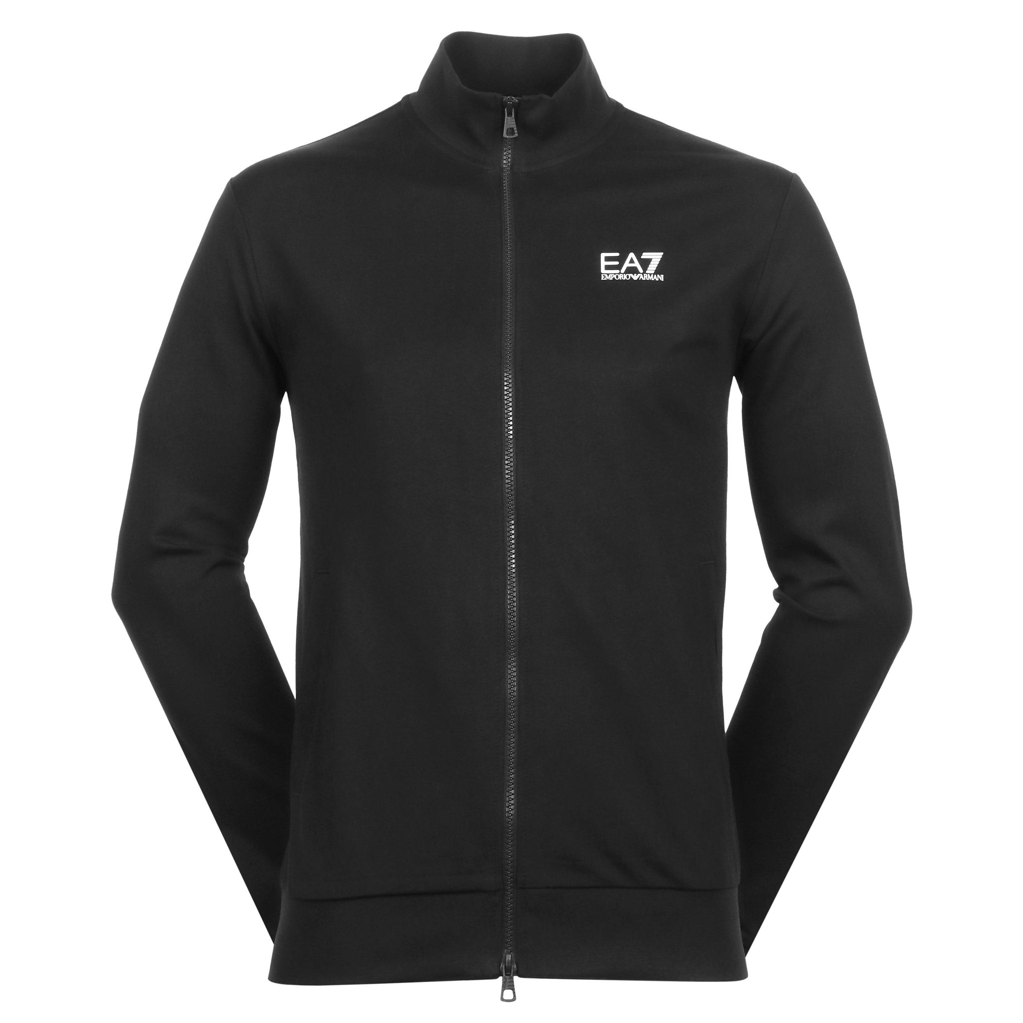 Emporio armani full zip hoodie black sale