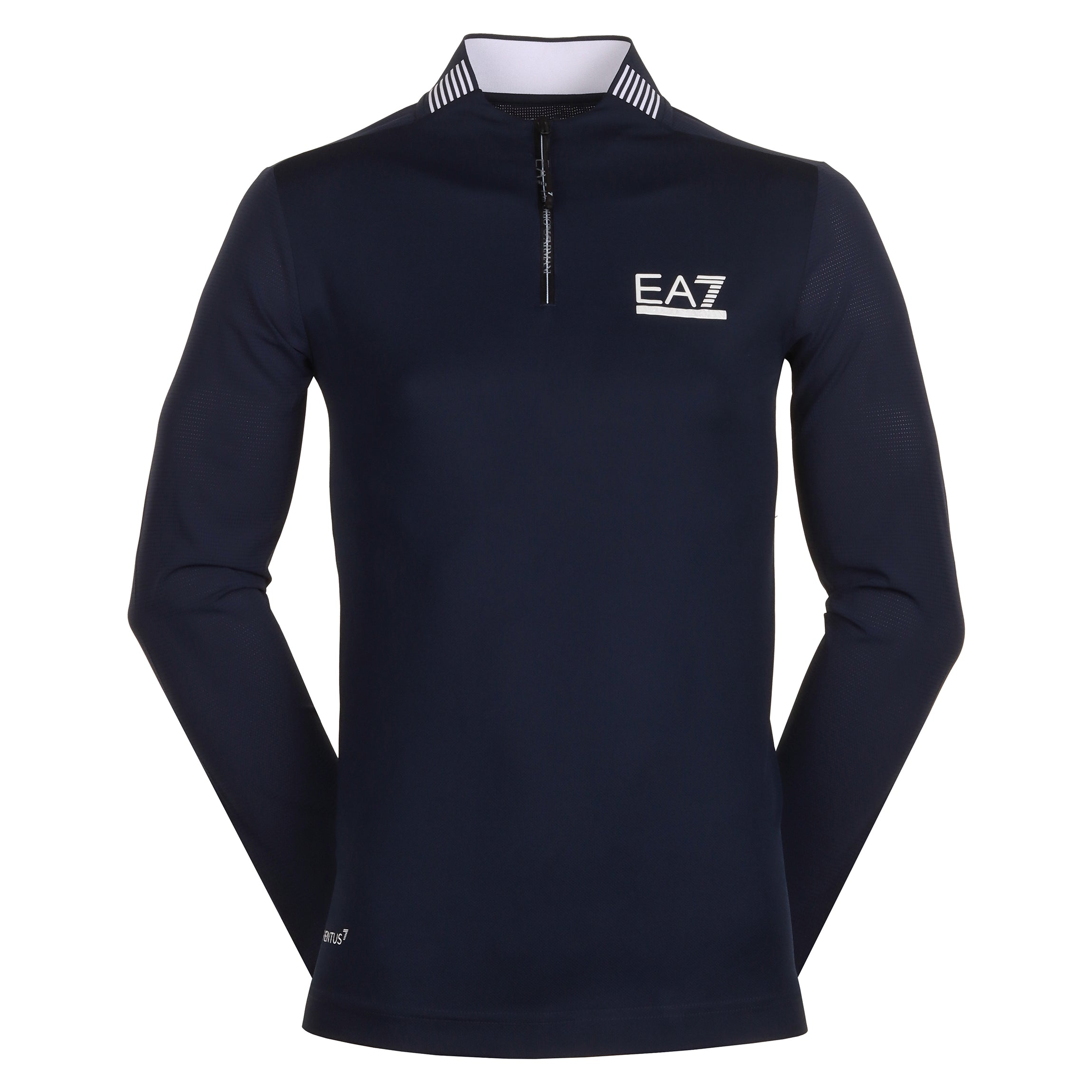 Emporio Armani EA7 Golf Ventus7 Zip Neck LS Shirt PJMLZ 