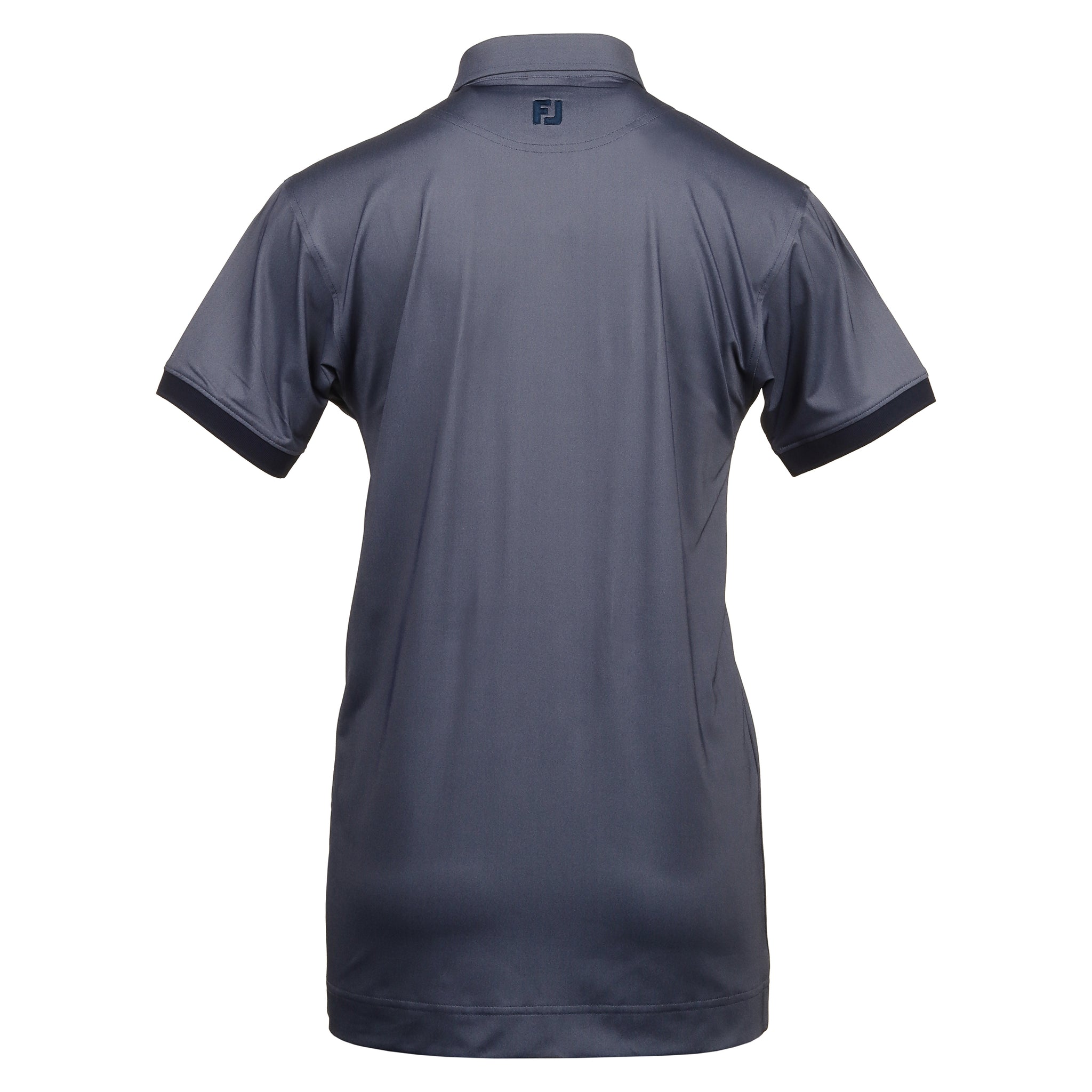 FootJoy Banded Birdseye Pique Golf Shirt - Navy_2