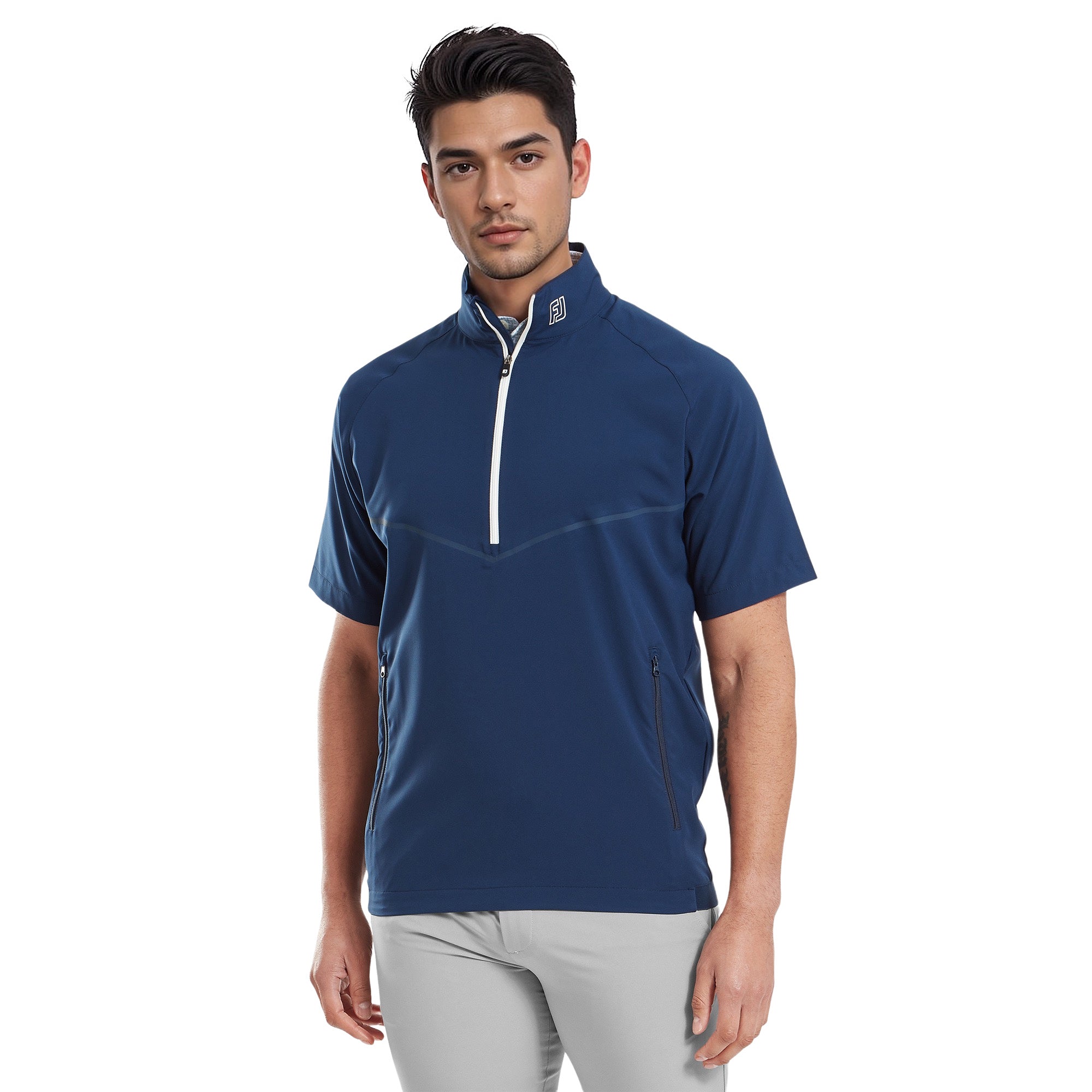 FootJoy Zephyr SS Windshirt Navy