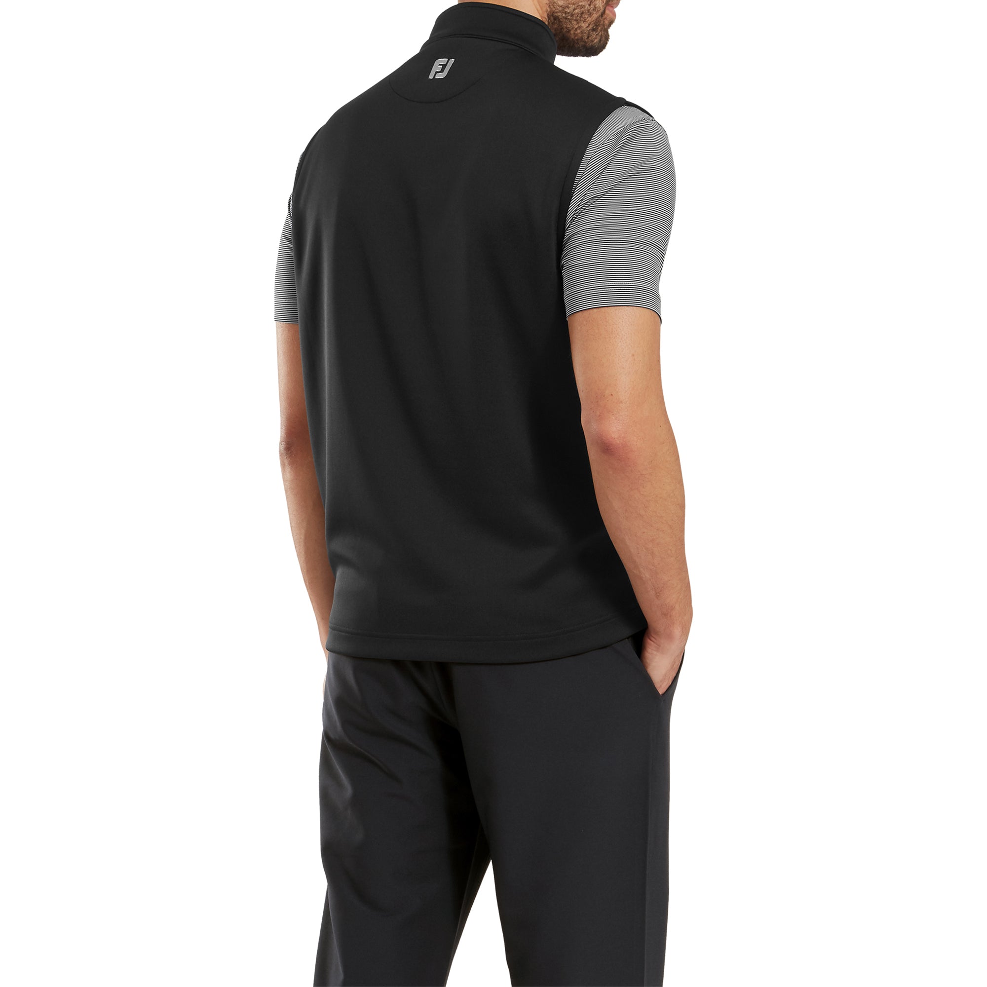 FootJoy Half Zip Vest Black