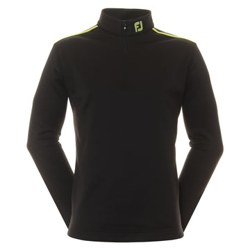 FootJoy Jersey Solid Chill Out Pullover Black/Acid Green