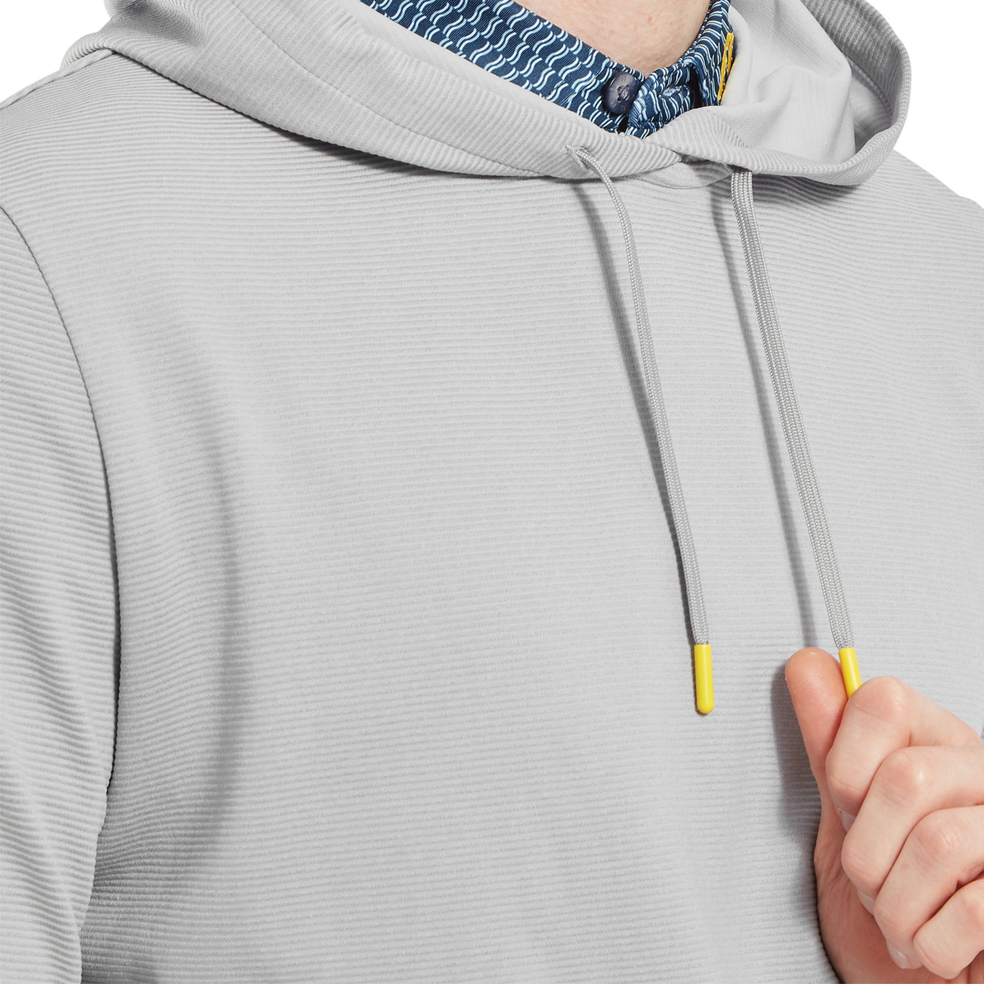 FootJoy Ottoman Jacquard Hoodie Grey