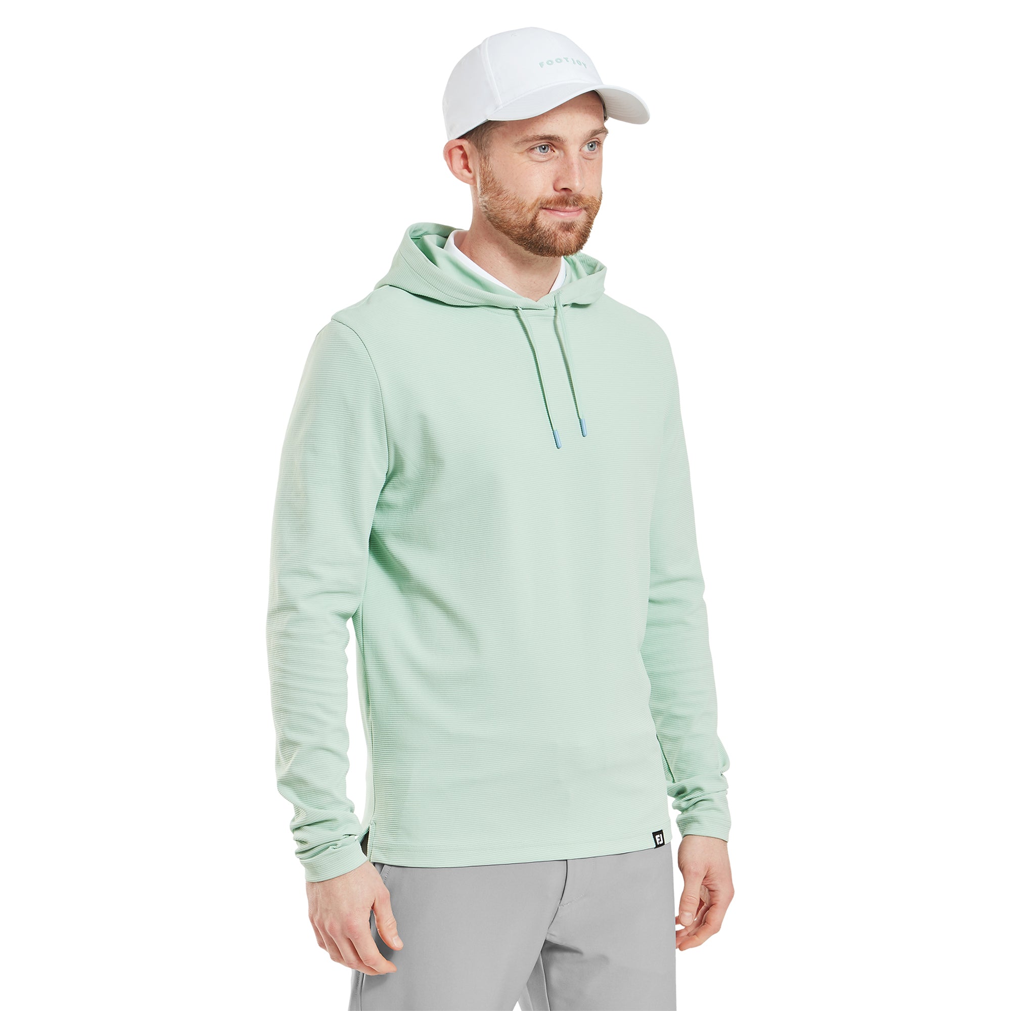 FootJoy Ottoman Jacquard Hoodie Pistachio