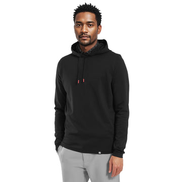 FootJoy Ottoman Jacquard Hoodie Black