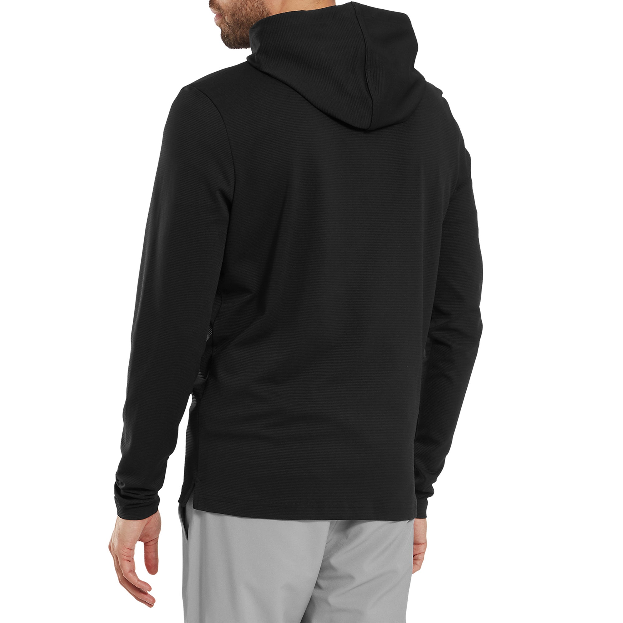 FootJoy Ottoman Jacquard Hoodie Black