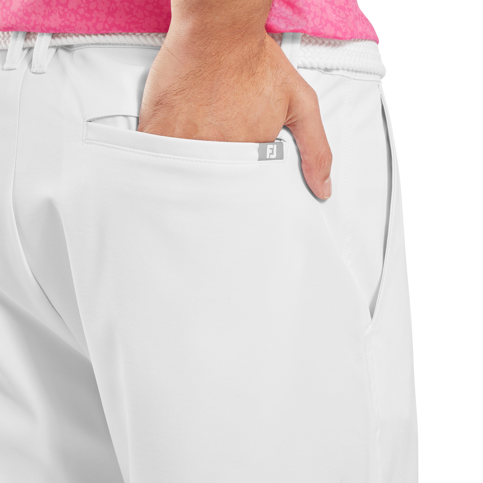 FootJoy Performance Tapered Fit Shorts White