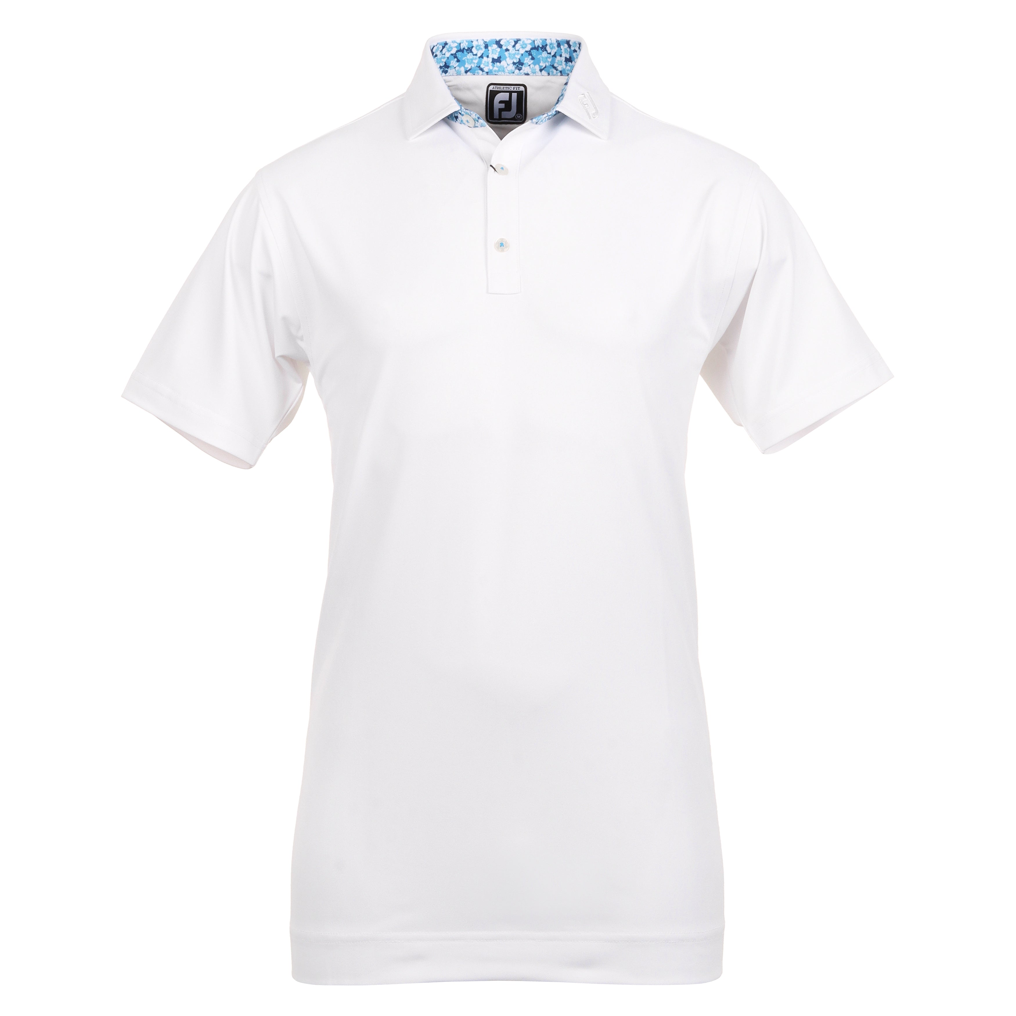 FootJoy Primrose Trim Pique Golf Shirt 81592 Ocean Deep Blue White ...