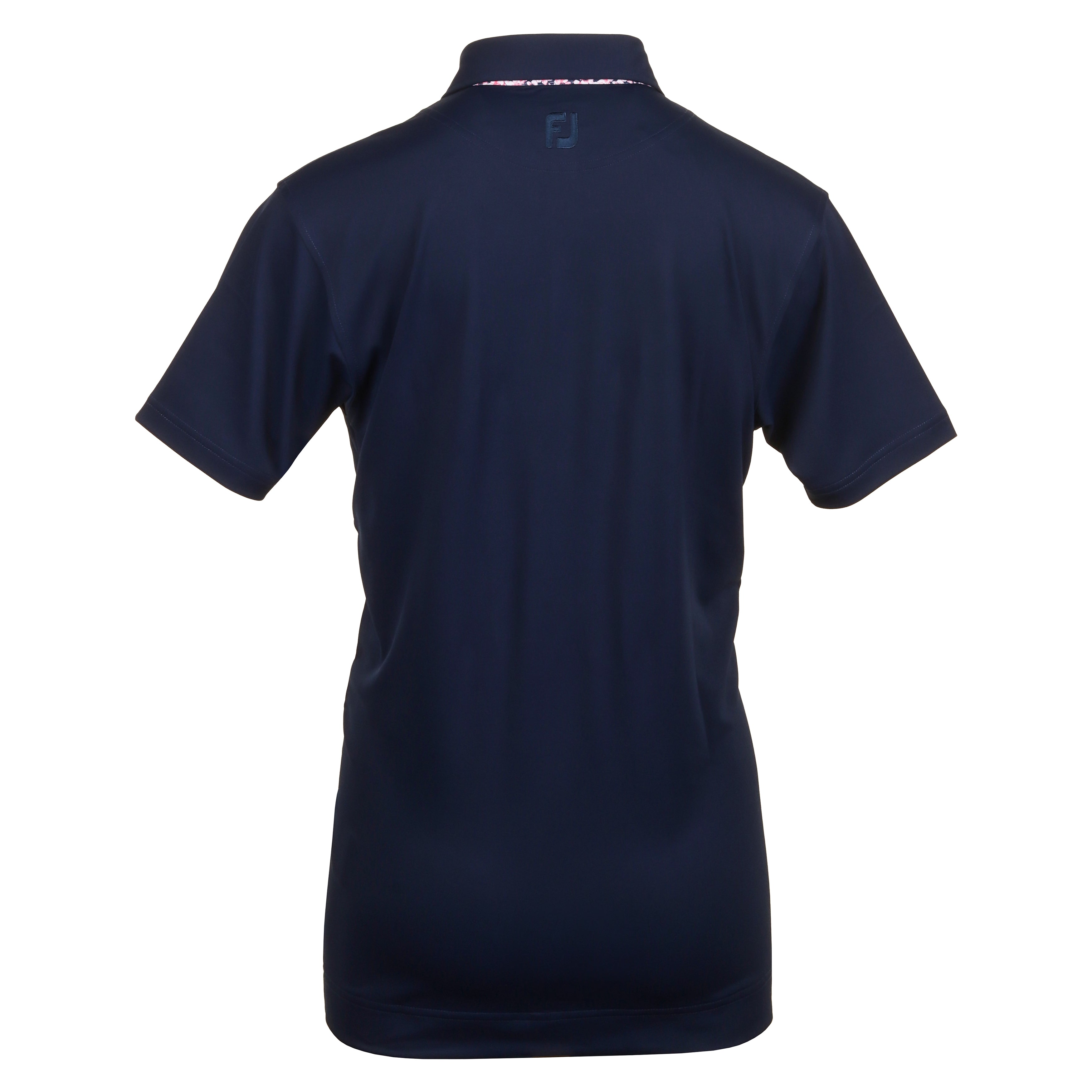 FootJoy Primrose Trim Pique Golf Shirt 81593 Coral Red Navy White ...