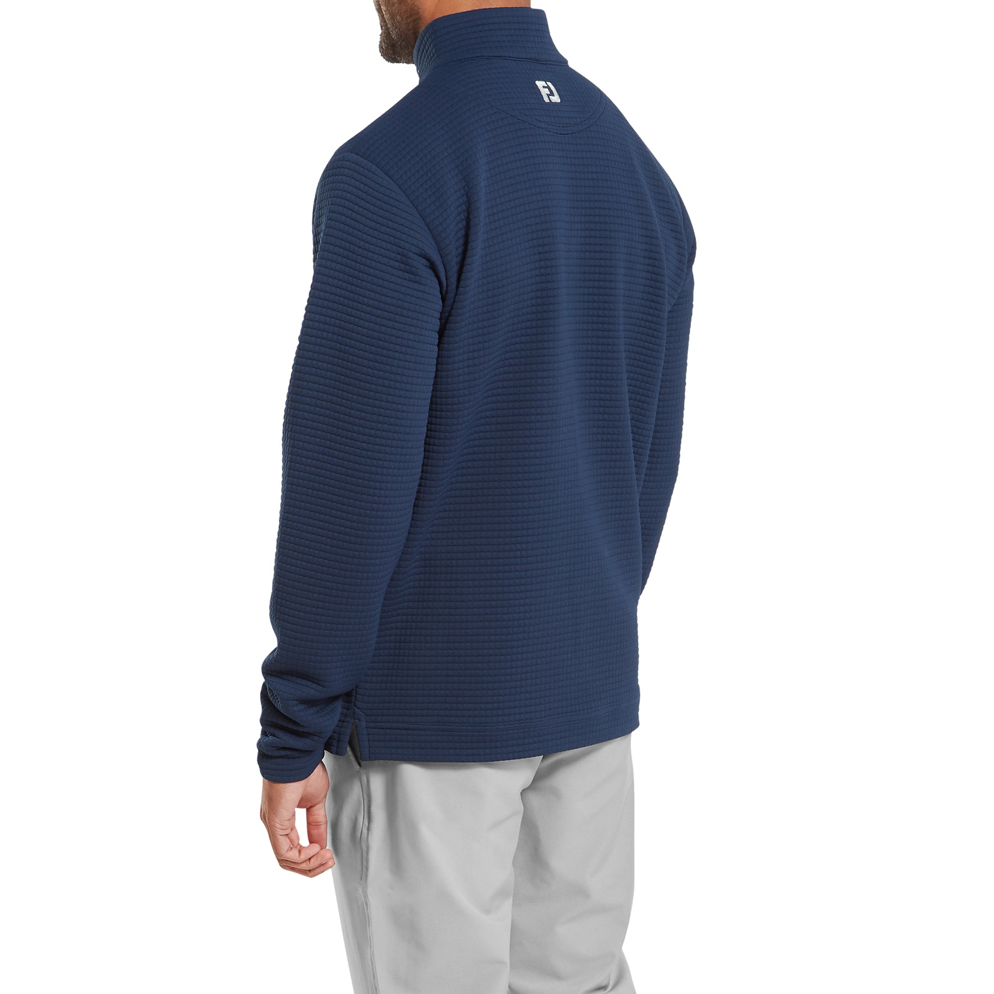 FootJoy Quilt Texture Chill Out Pullover Navy