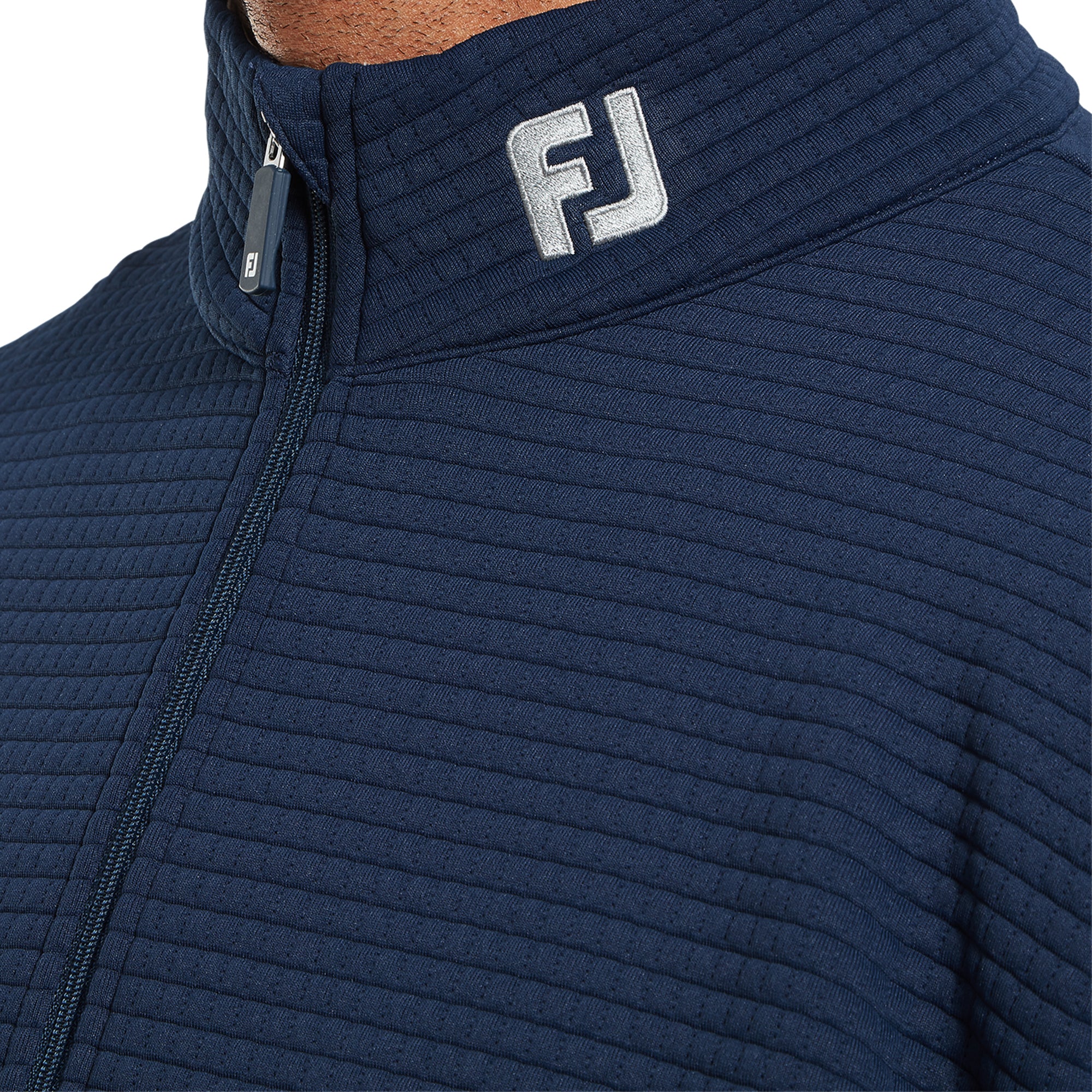 FootJoy Quilt Texture Chill Out Pullover Navy