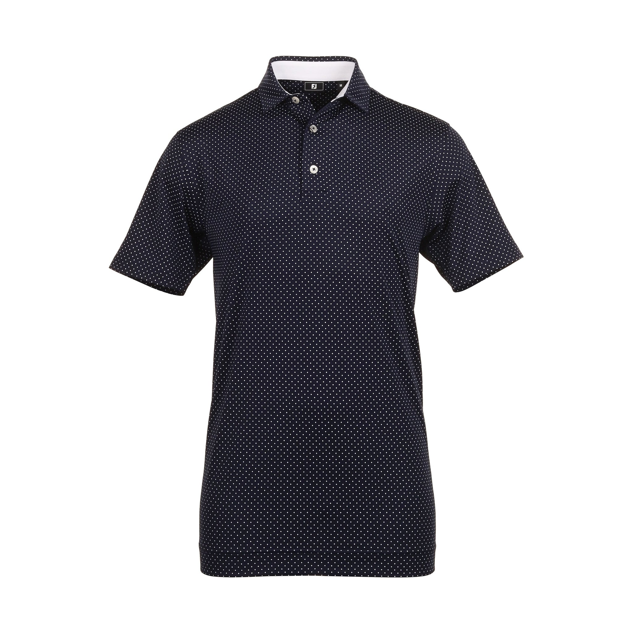 FootJoy Stretch Dot Print Lisle Golf Shirt